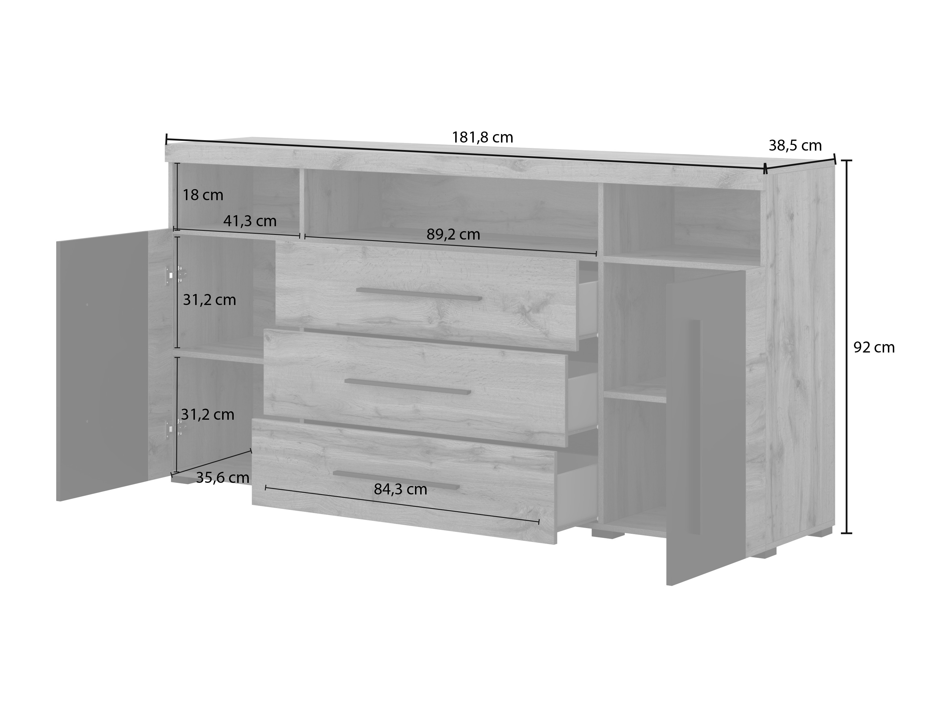 Kumode Sorciro 100 (Melns + Votan ozols)