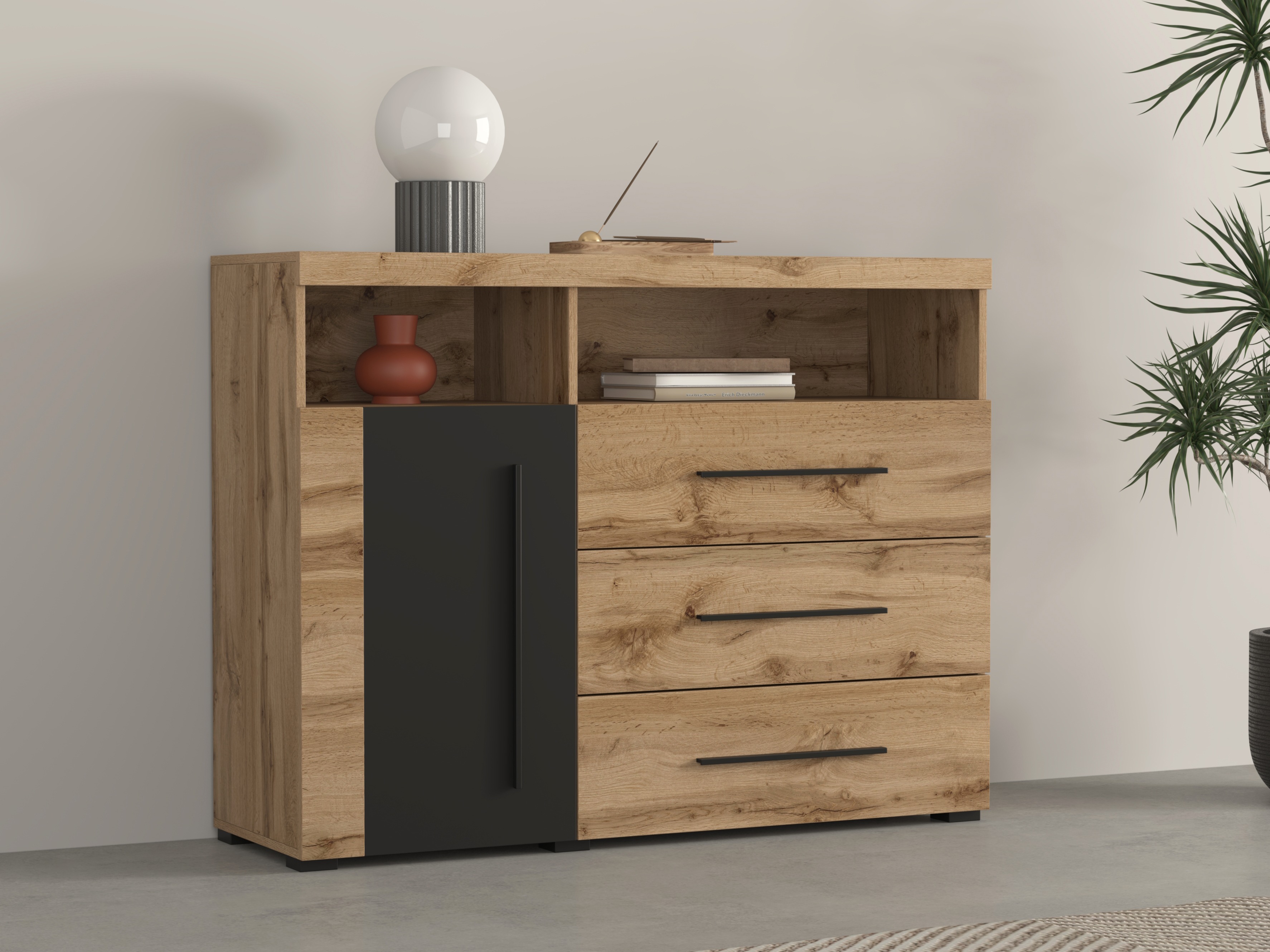 Kumode Sorciro 102 (Melns + Votan ozols)