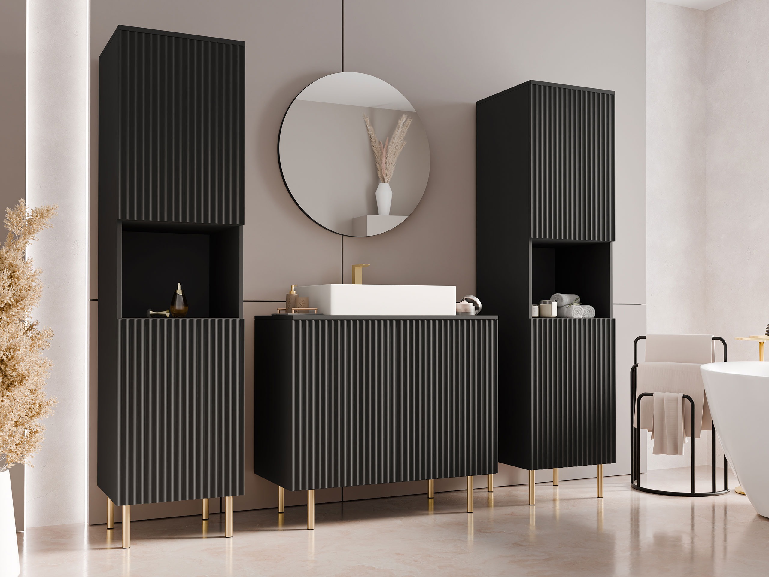 Vannas komplekts Virdomi 114 (Melns)