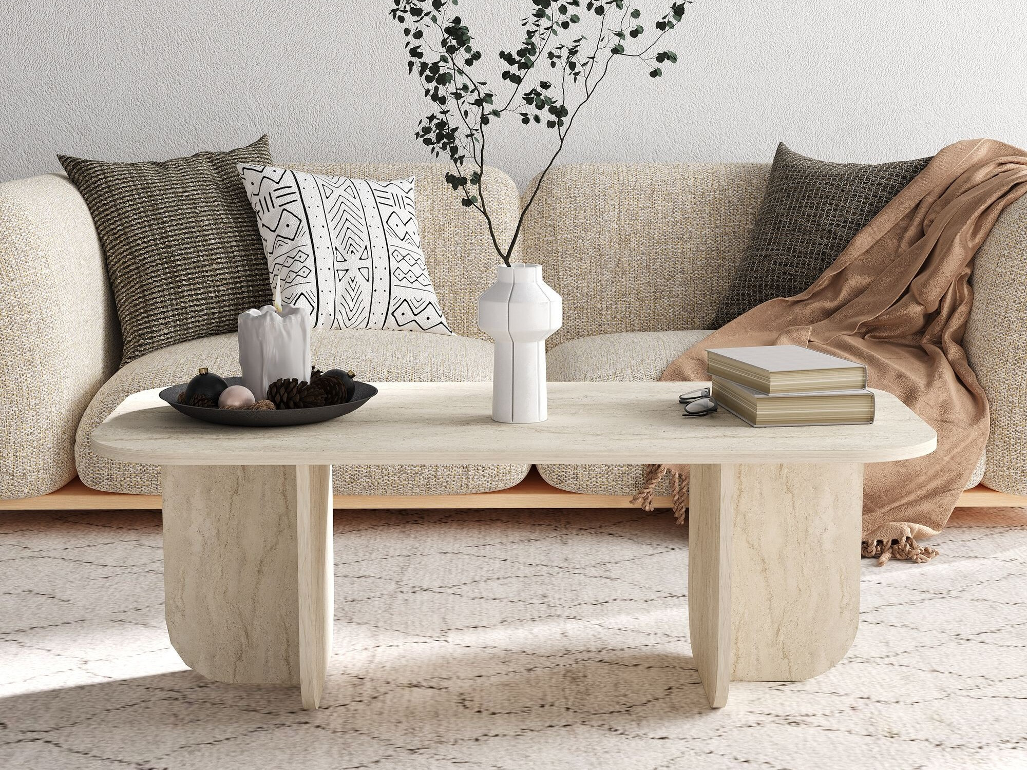 Журнальный столик Kailua 2560 (Светлый Travertine)