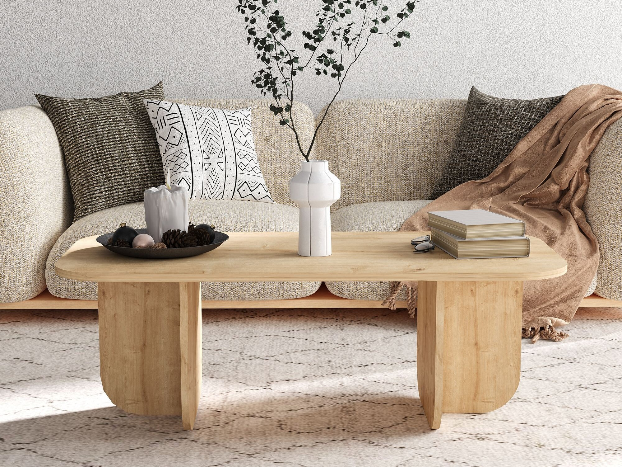 Žurnālu galdiņš Kailua 2560 (Ozols)