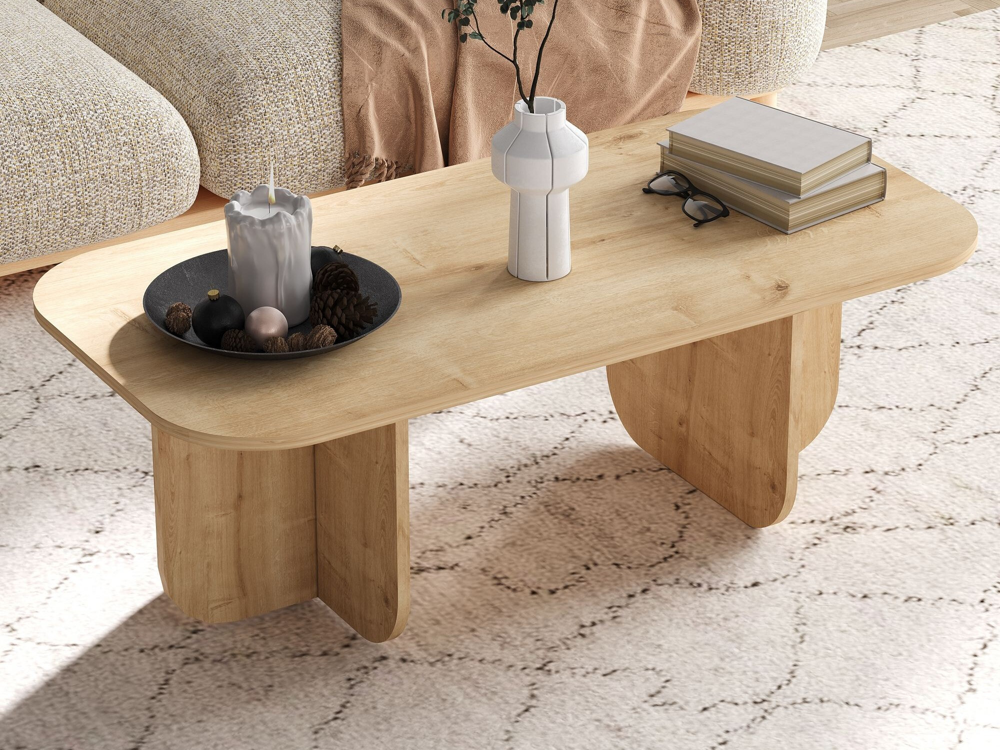 Žurnālu galdiņš Kailua 2560 (Ozols)