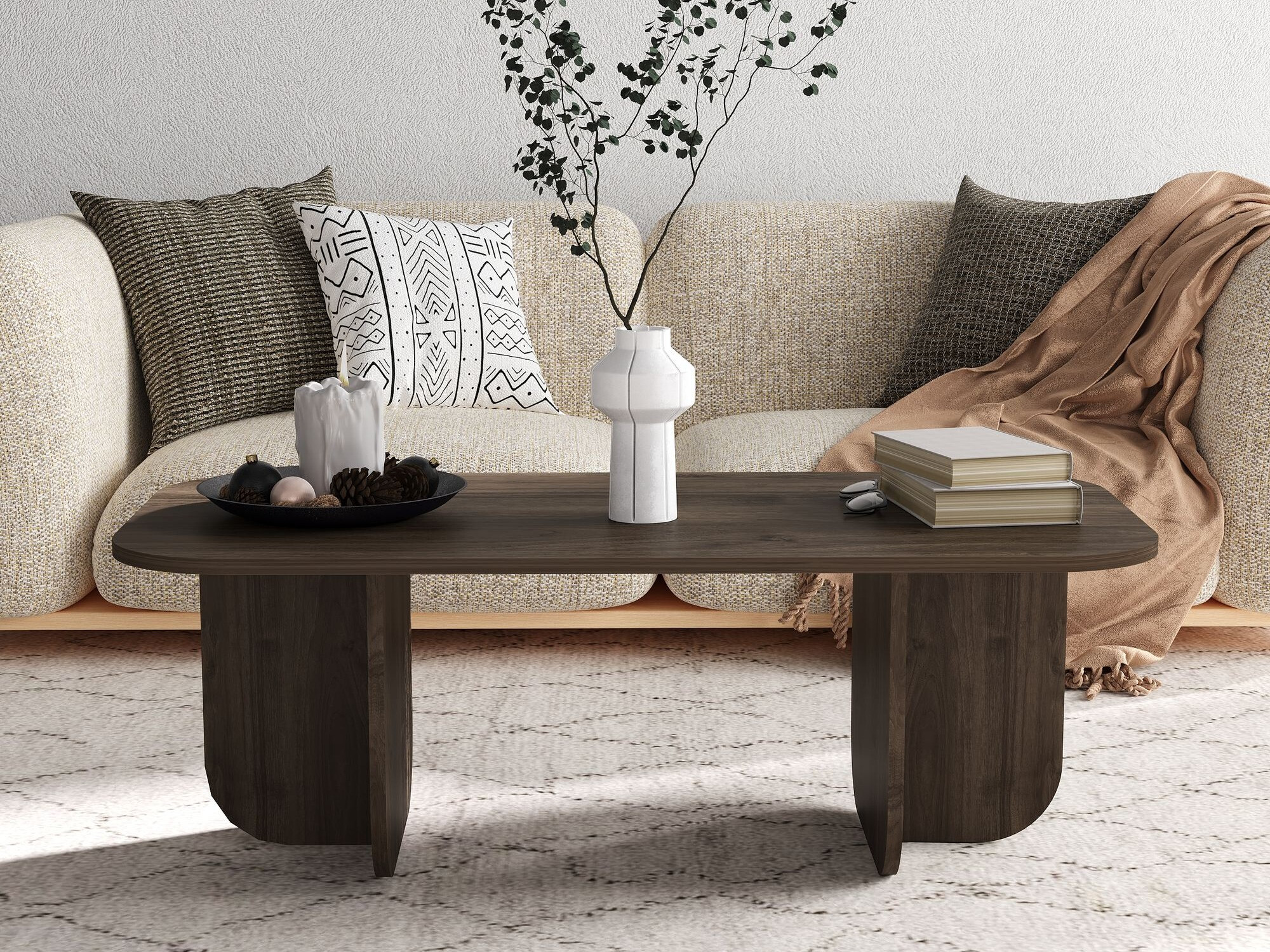 Žurnālu galdiņš Kailua 2560 (Riekstkoks)