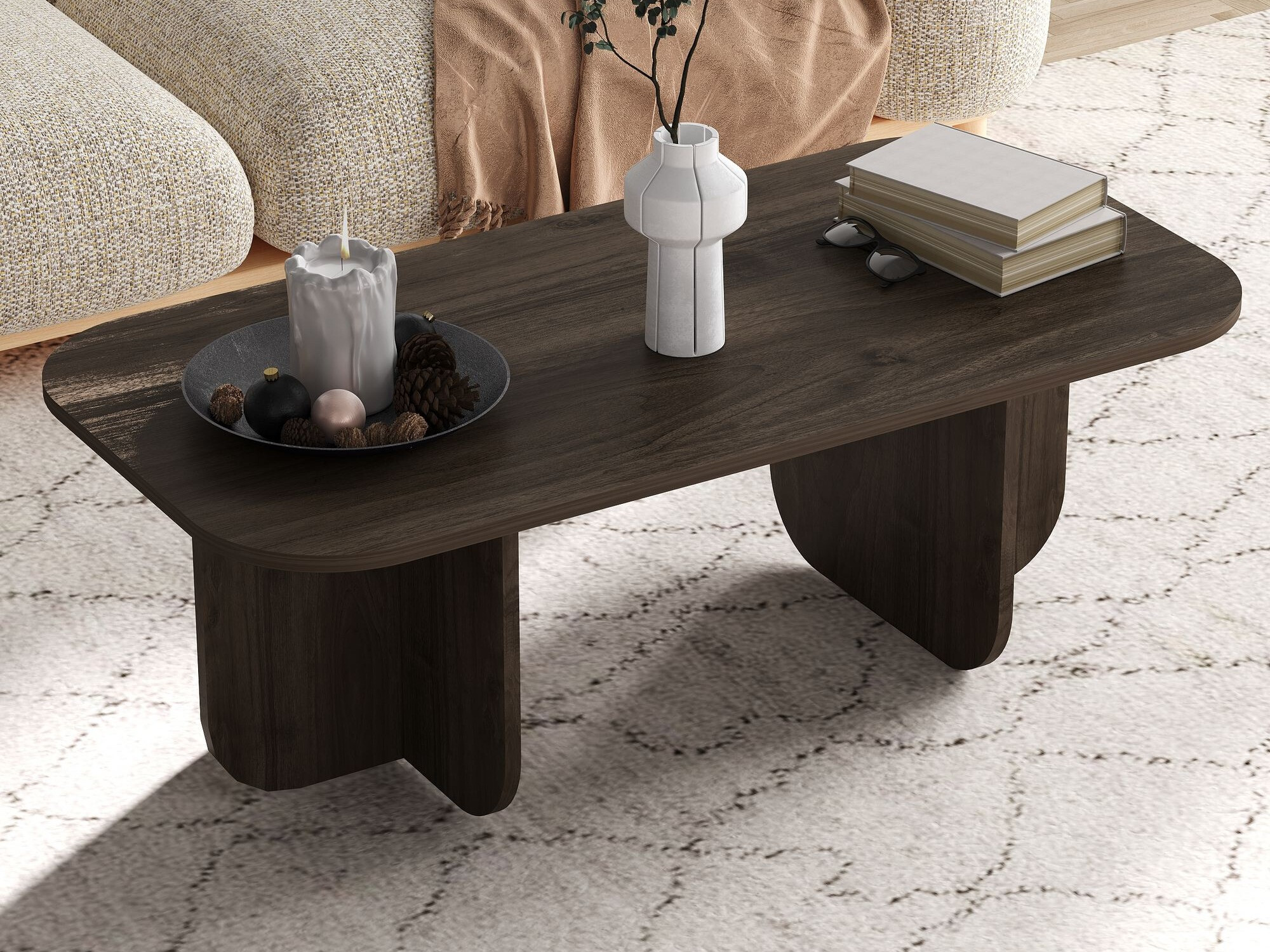 Žurnālu galdiņš Kailua 2560 (Riekstkoks)