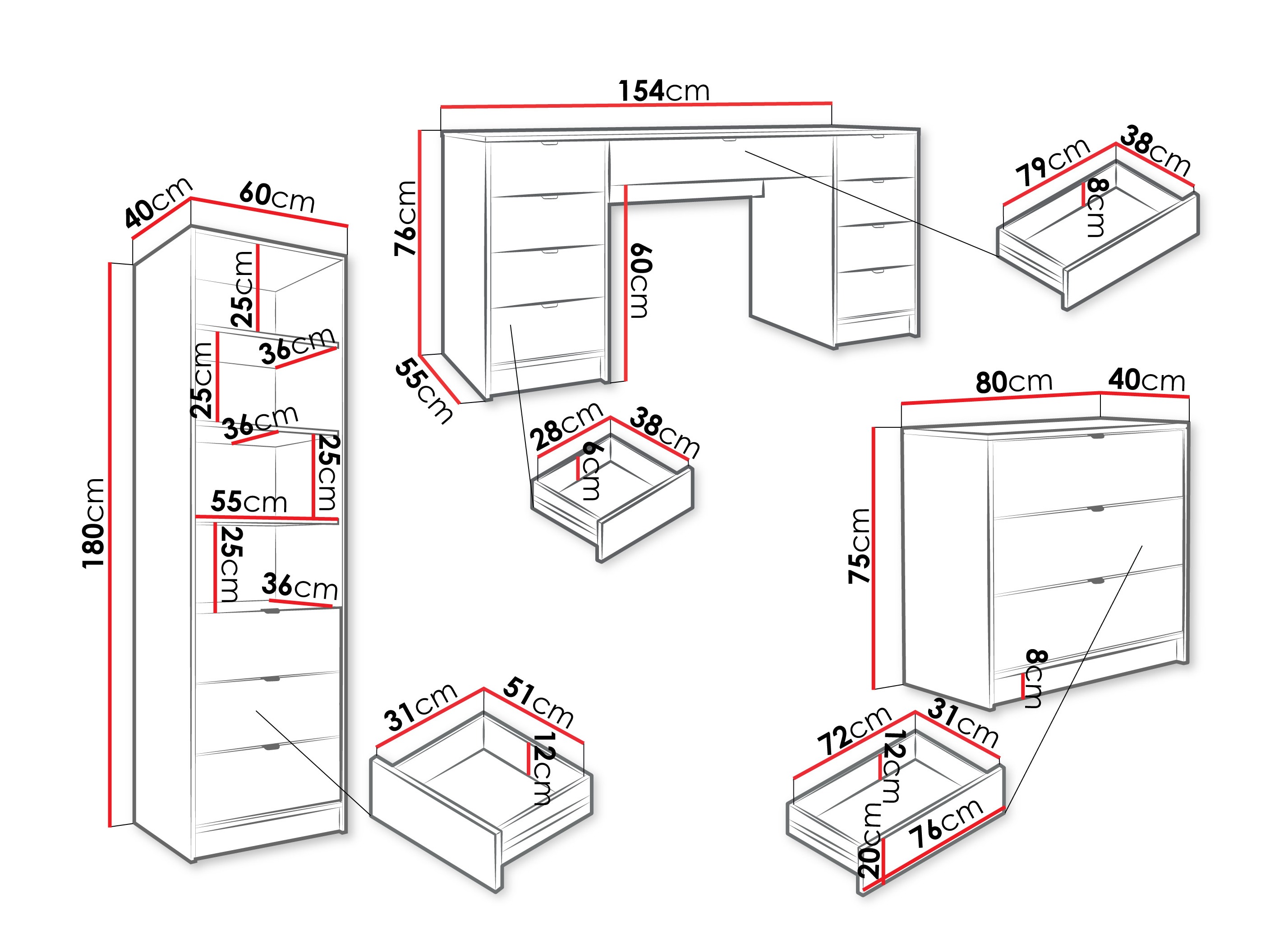 Mājas biroja komplekts Comfivo Larmire 121 (Bēšs)