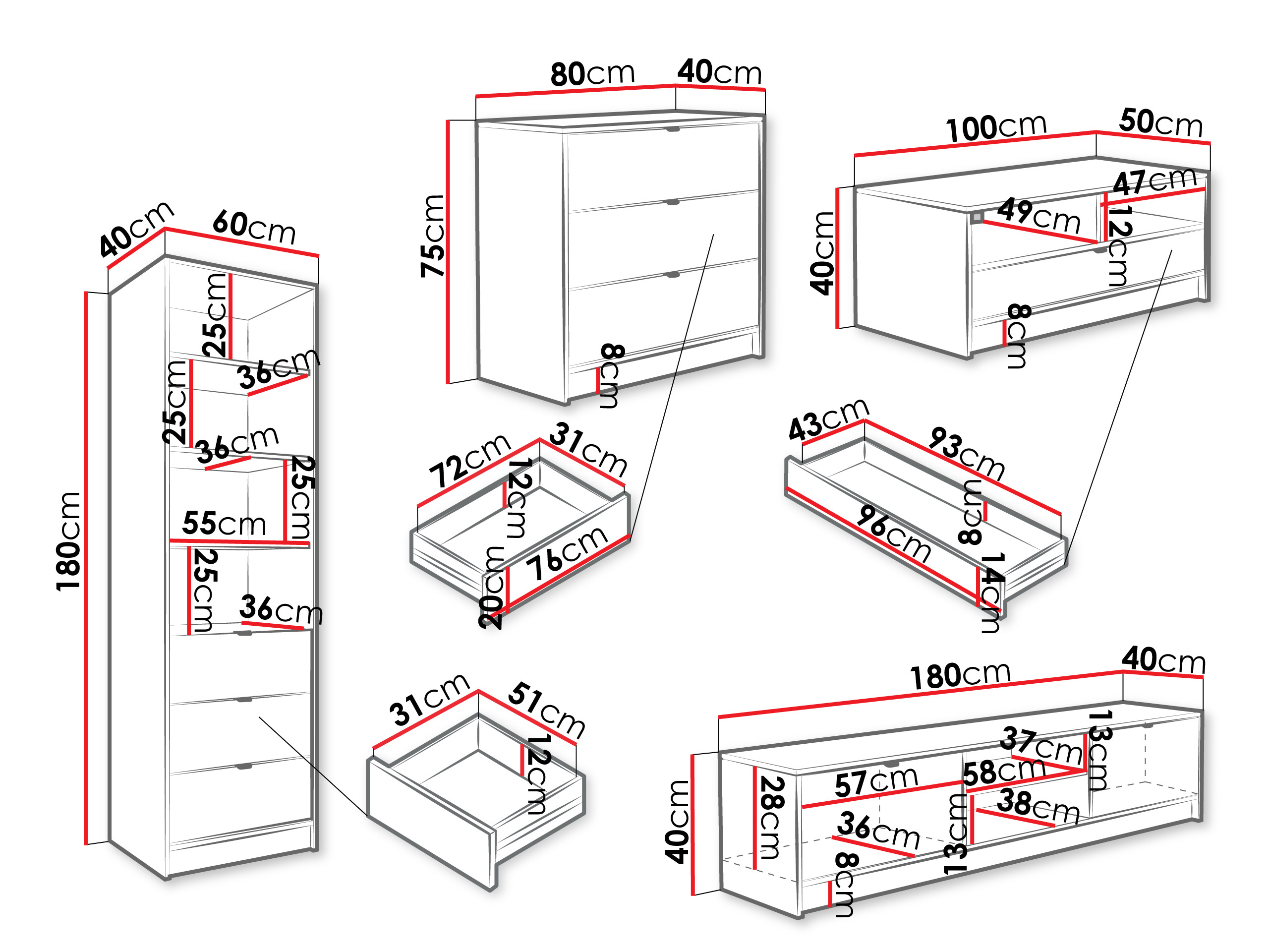 Набор для гостиной Comfivo Larmire 118 (Бежевый)