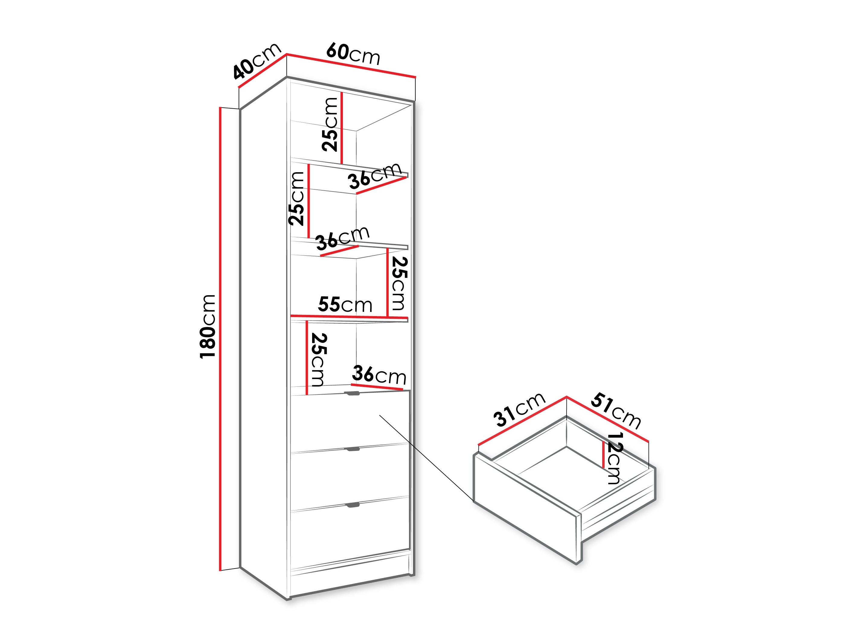 Стеллаж Comfivo Larmire 116 (Бежевый)