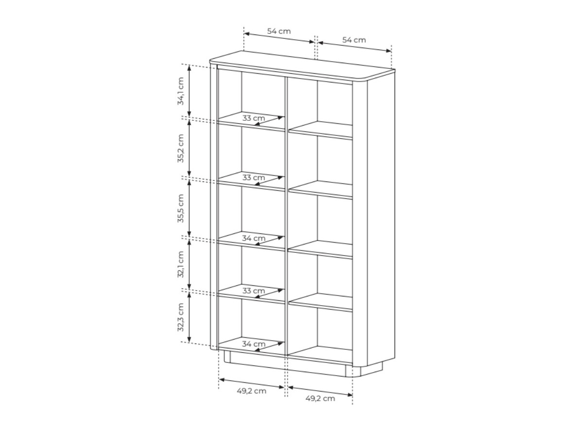 Стеллаж Sevdori 100