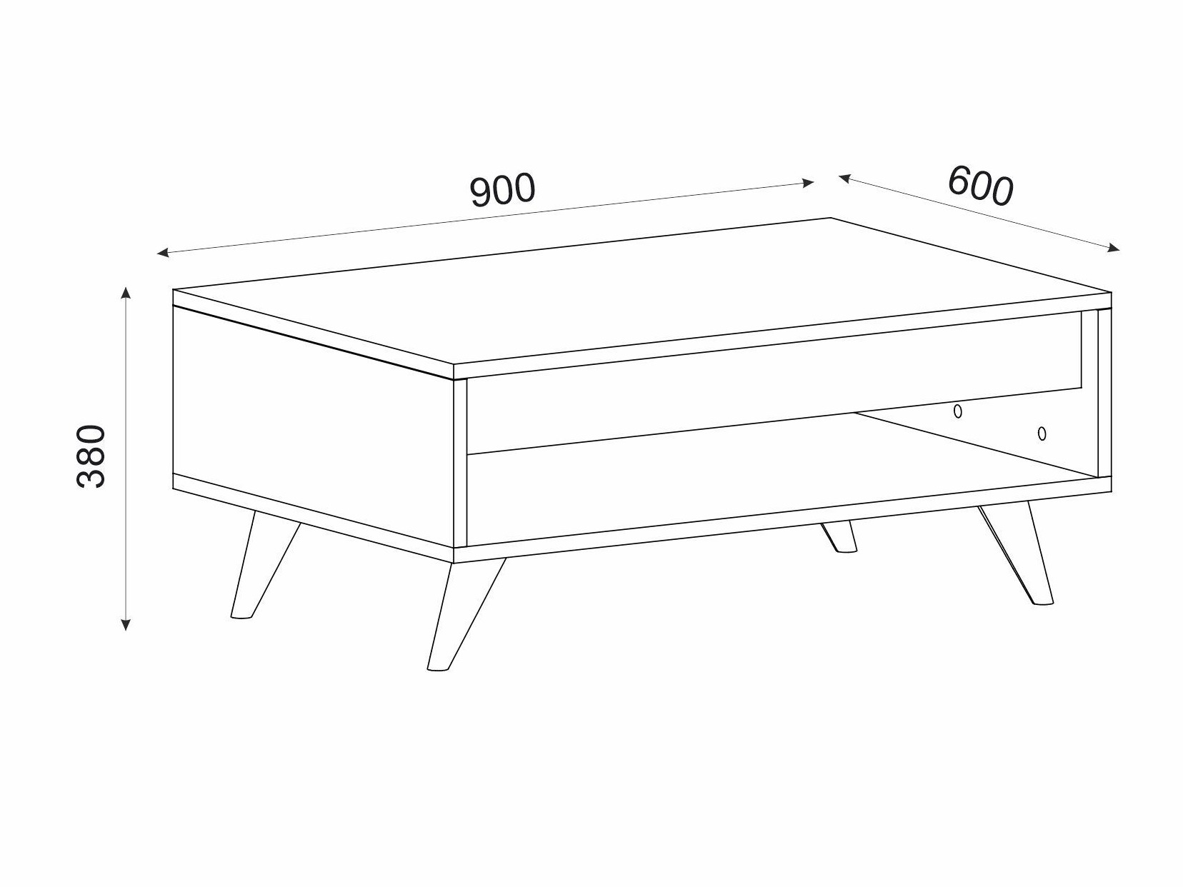 Журнальный столик Kailua 2561 (Белый)