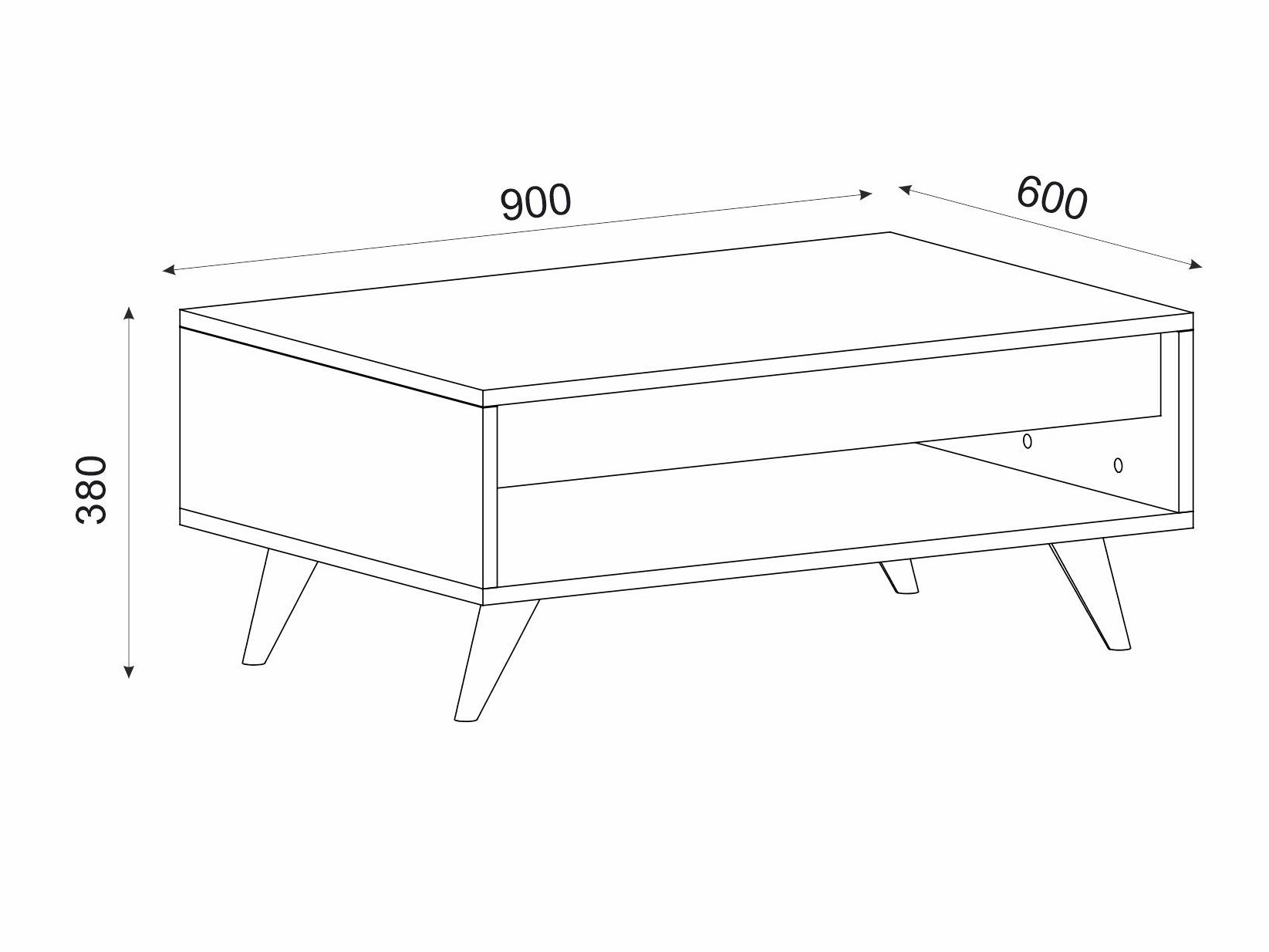 Журнальный столик Kailua 2561 (Дуб)
