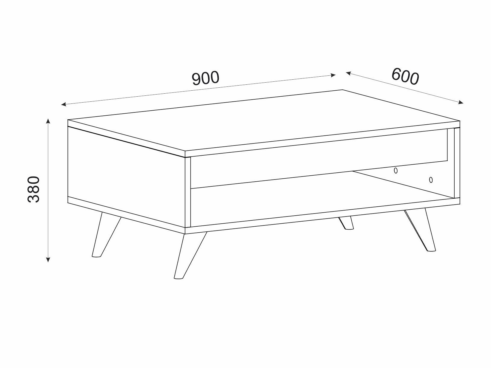 Журнальный столик Kailua 2561 (Грецкий орех)