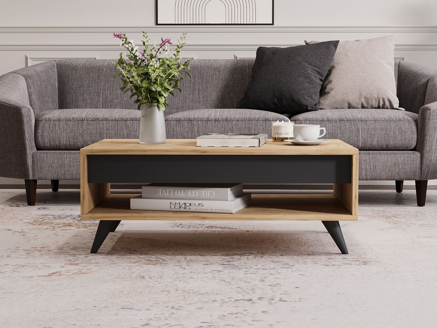 Žurnālu galdiņš Kailua 2561 (Ozols)