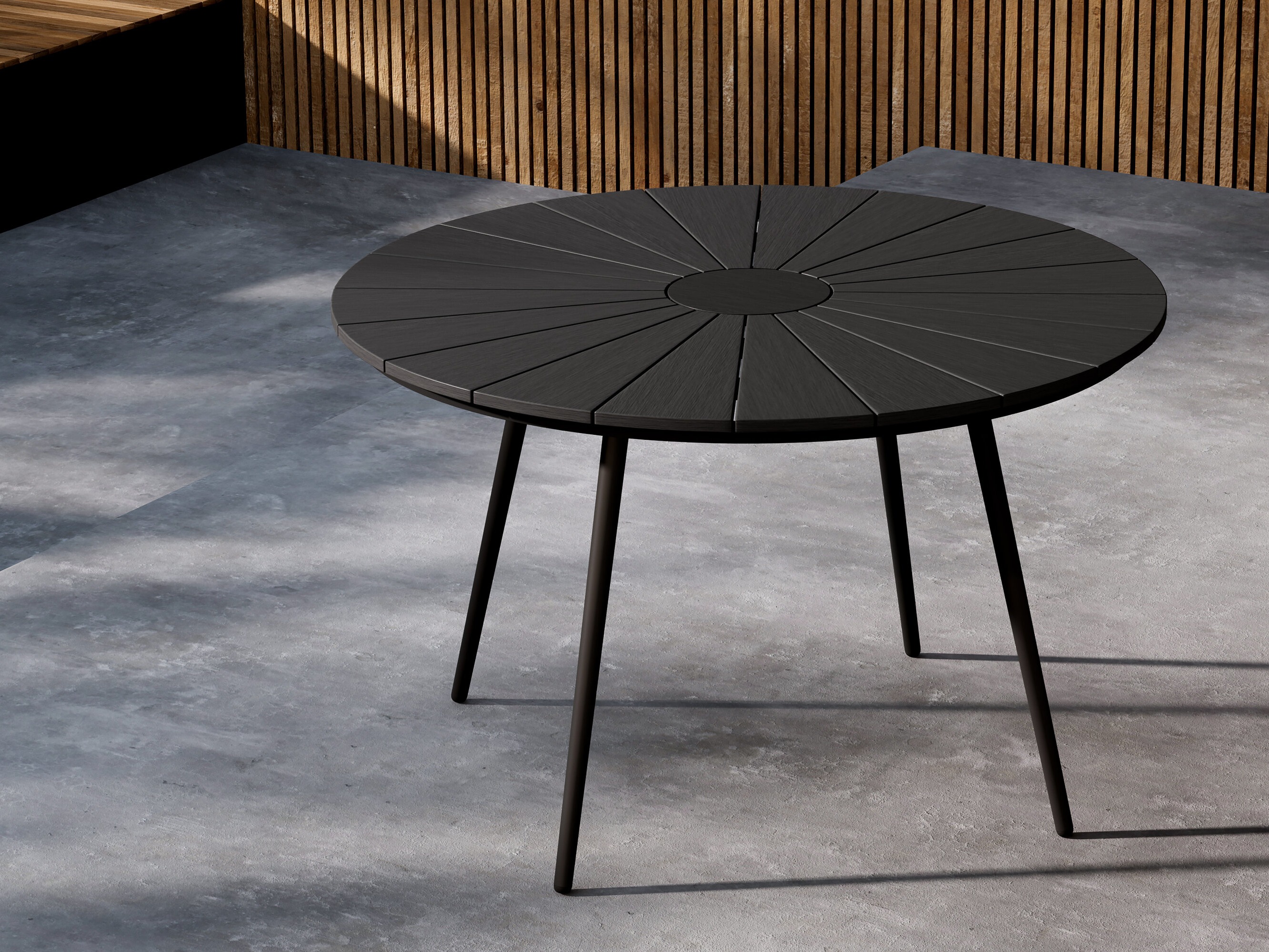 Dārza galds Dallas 4858 (Melns)