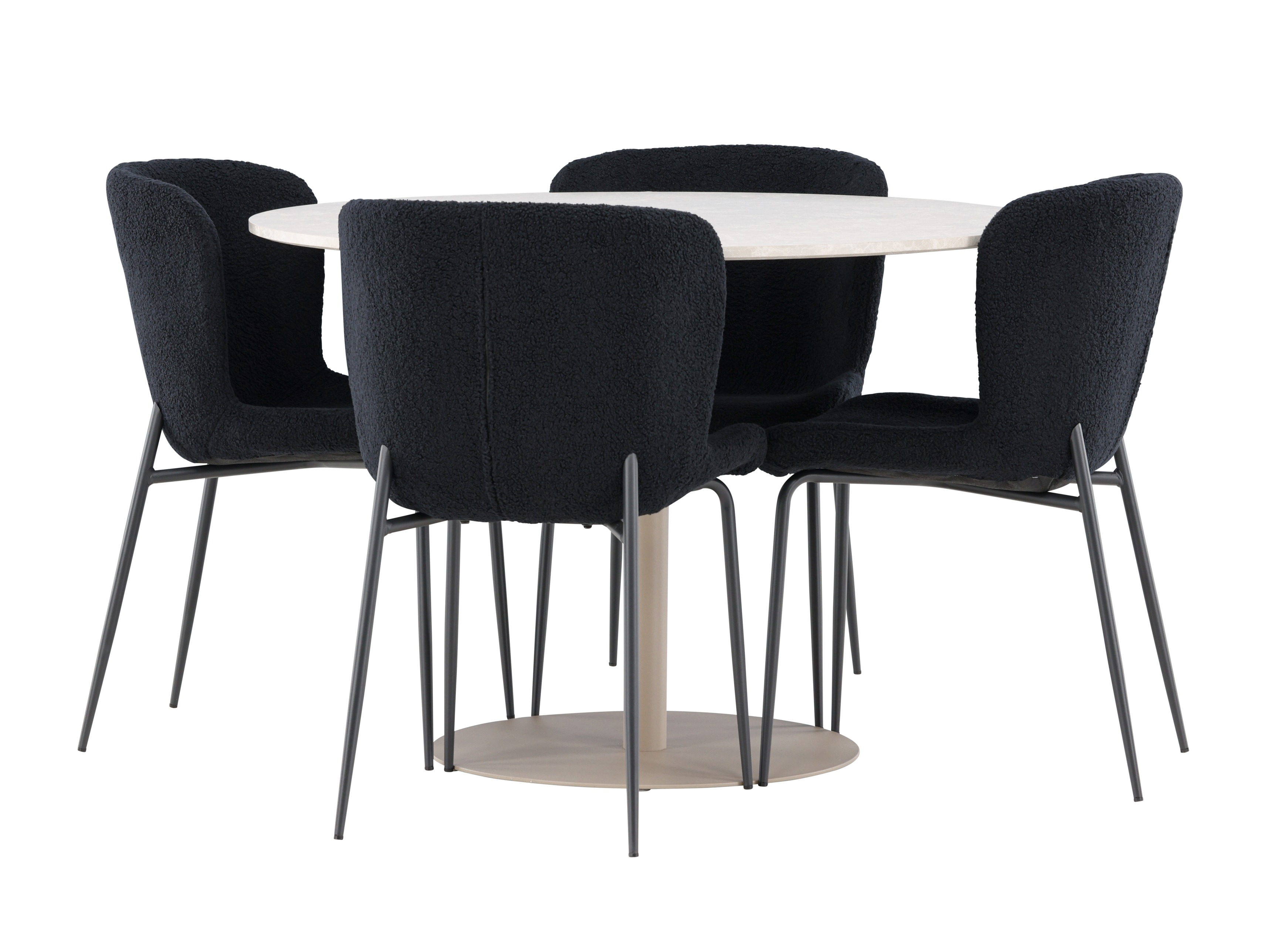 Ēdamistabas komplekts Dallas 4863 (Melns)