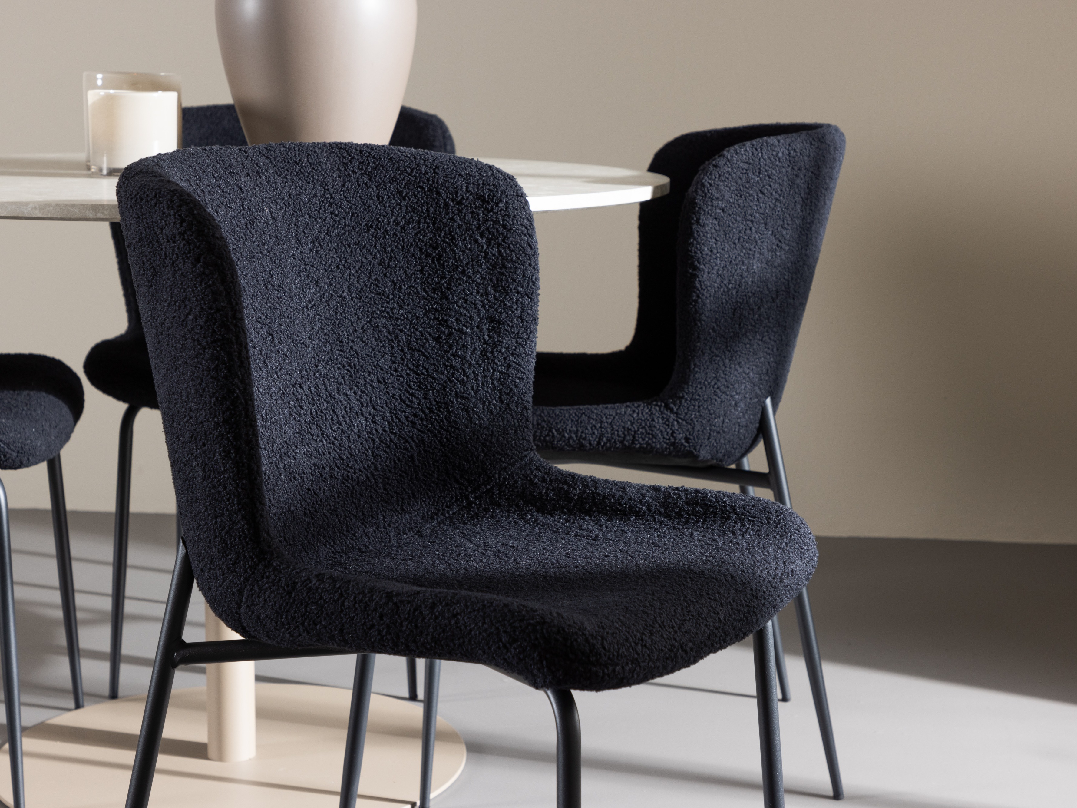 Ēdamistabas komplekts Dallas 4863 (Melns)