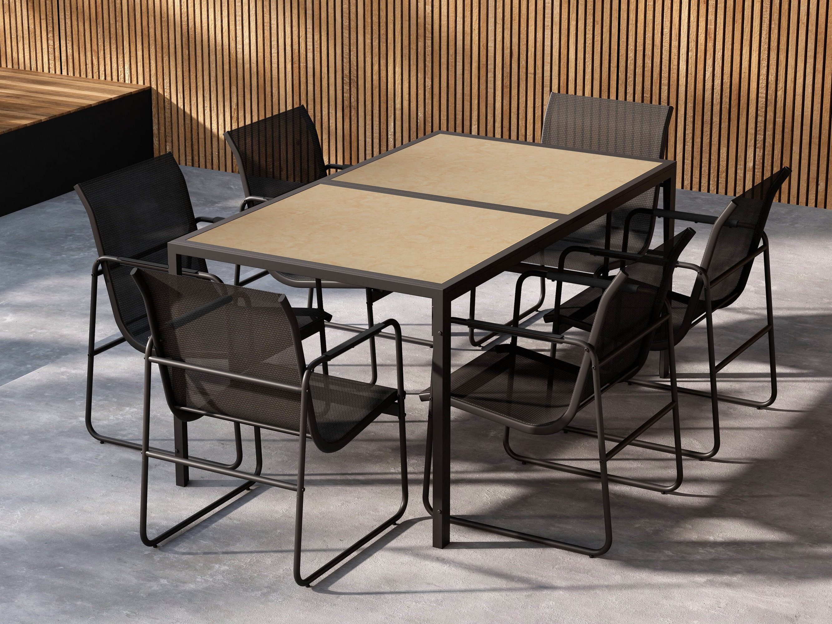 Galds un krēslu komplekts Dallas 4857