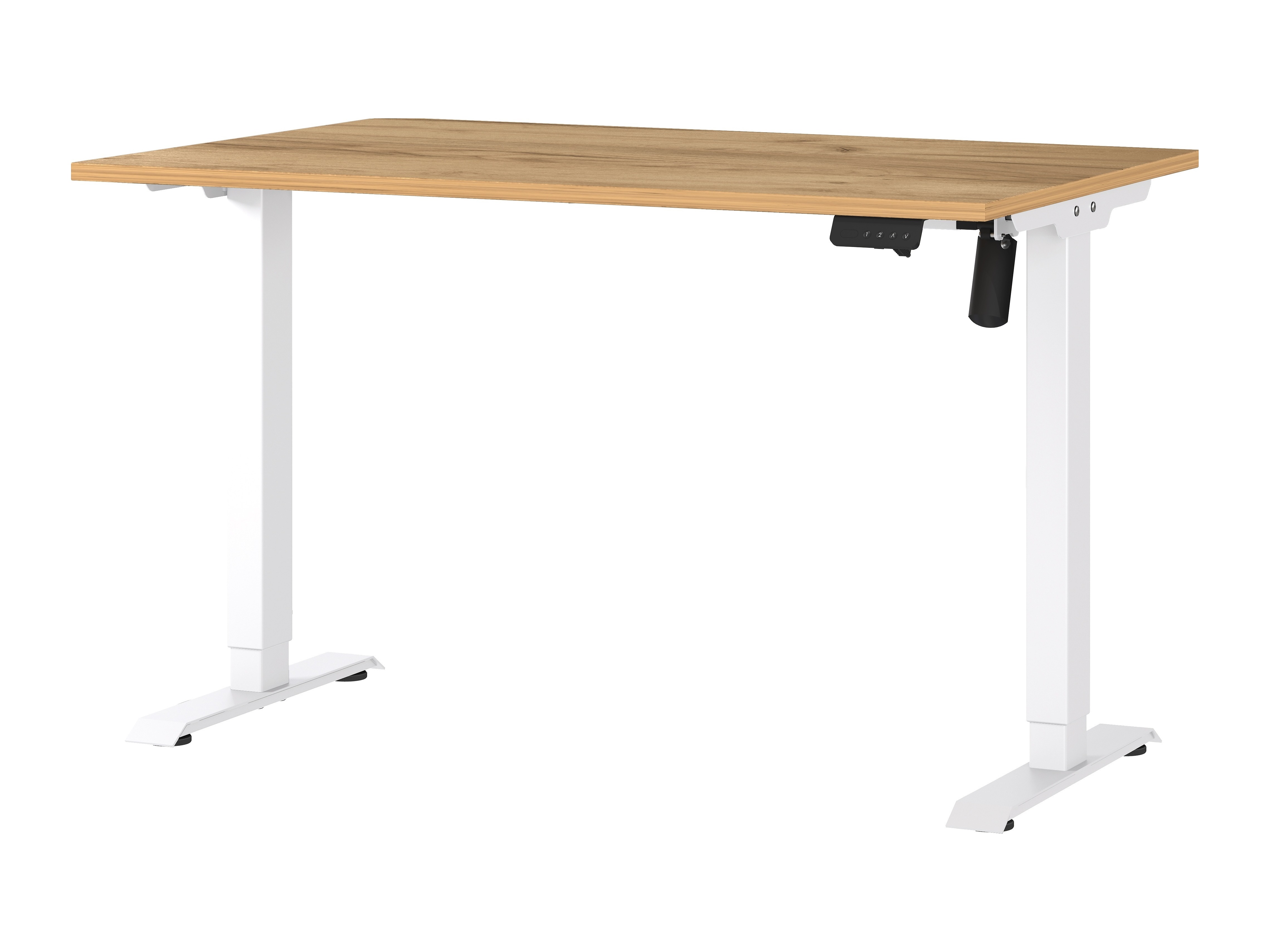 Рабочий стол с регулируемой высотой Lartesi 115 (Navarra дуб + Белый)