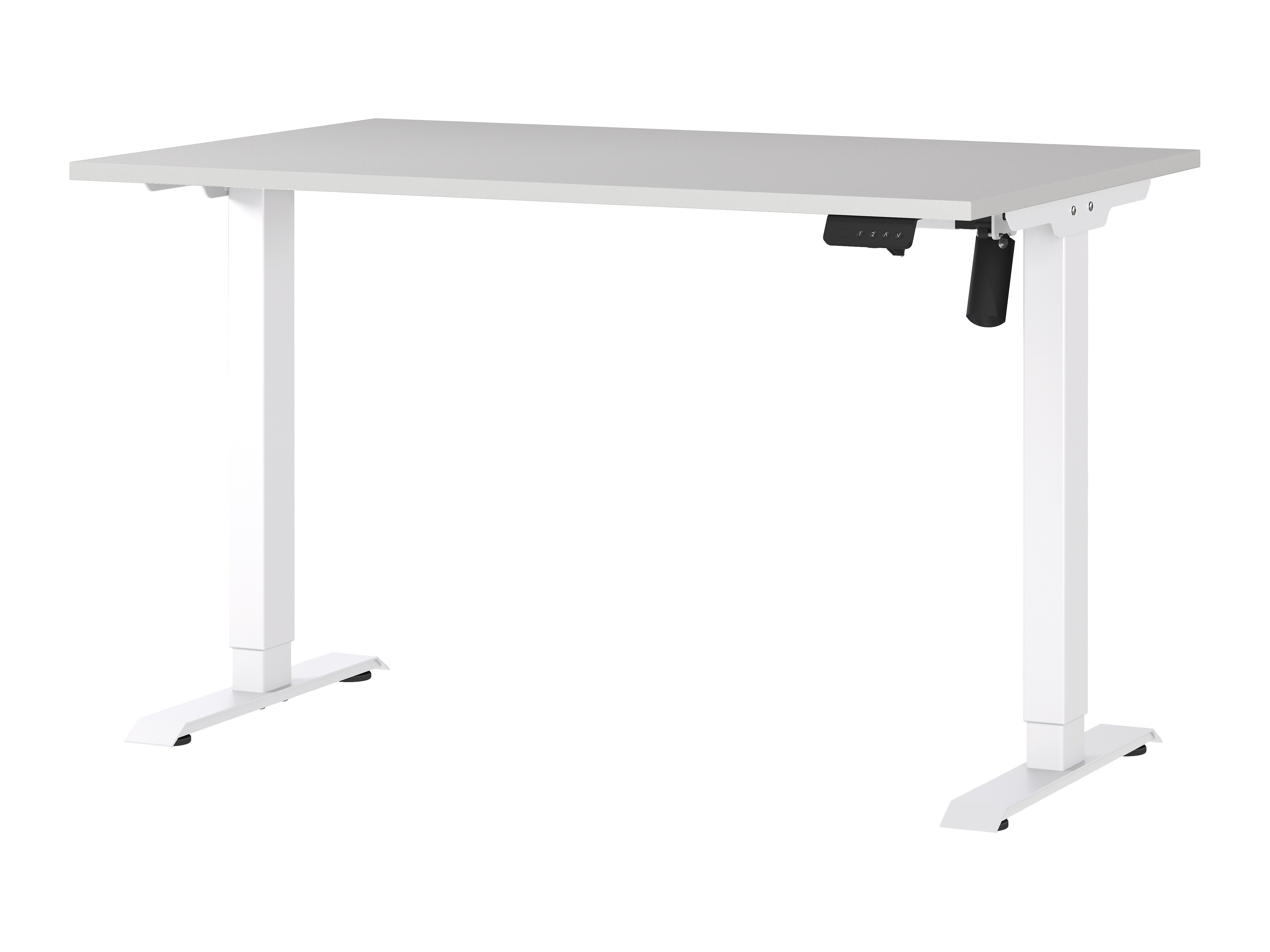 Рабочий стол с регулируемой высотой Lartesi 115 (Светло-серый + Белый)