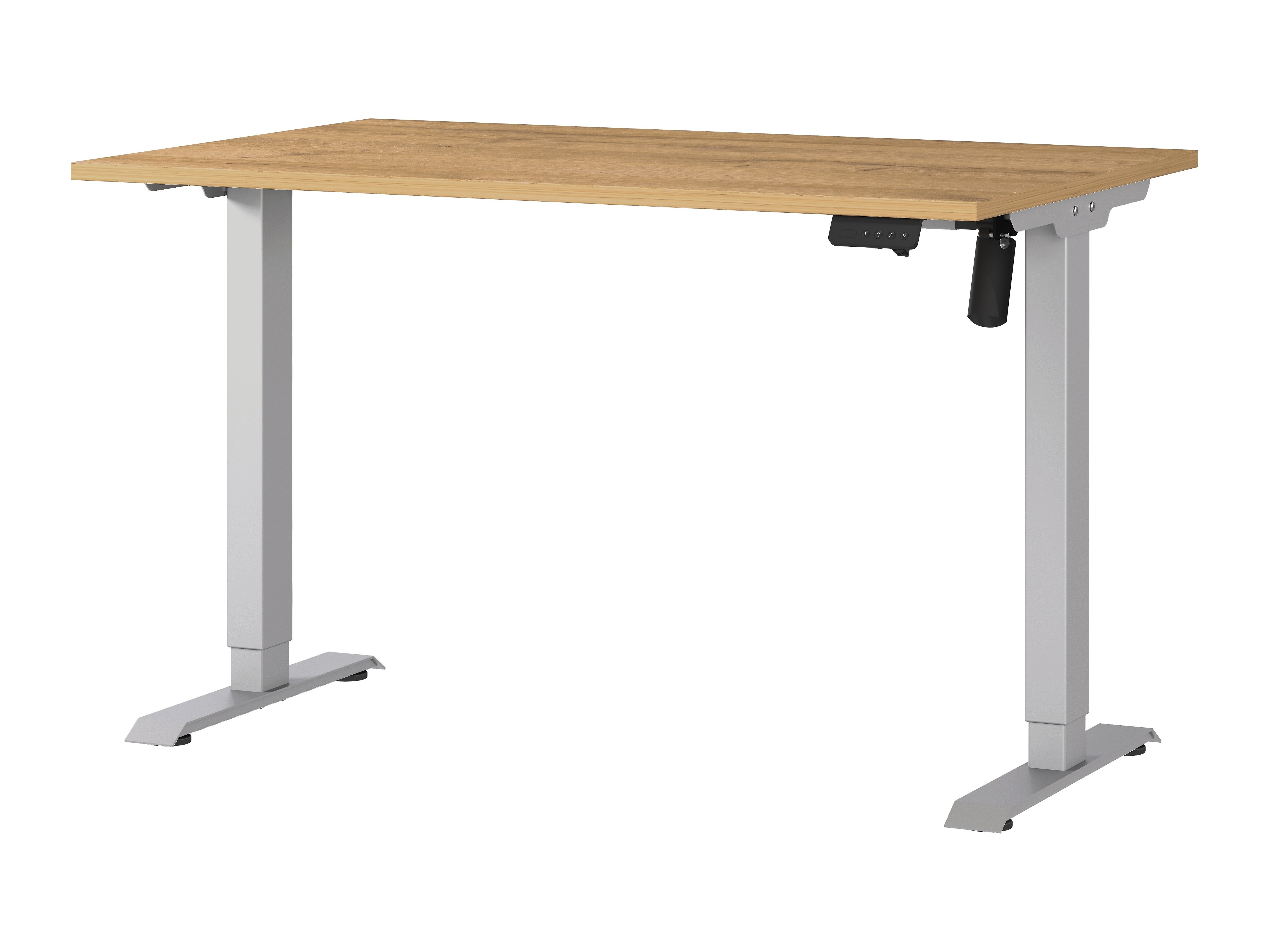 Рабочий стол с регулируемой высотой Lartesi 115 (Внук дуб + Серебряный)
