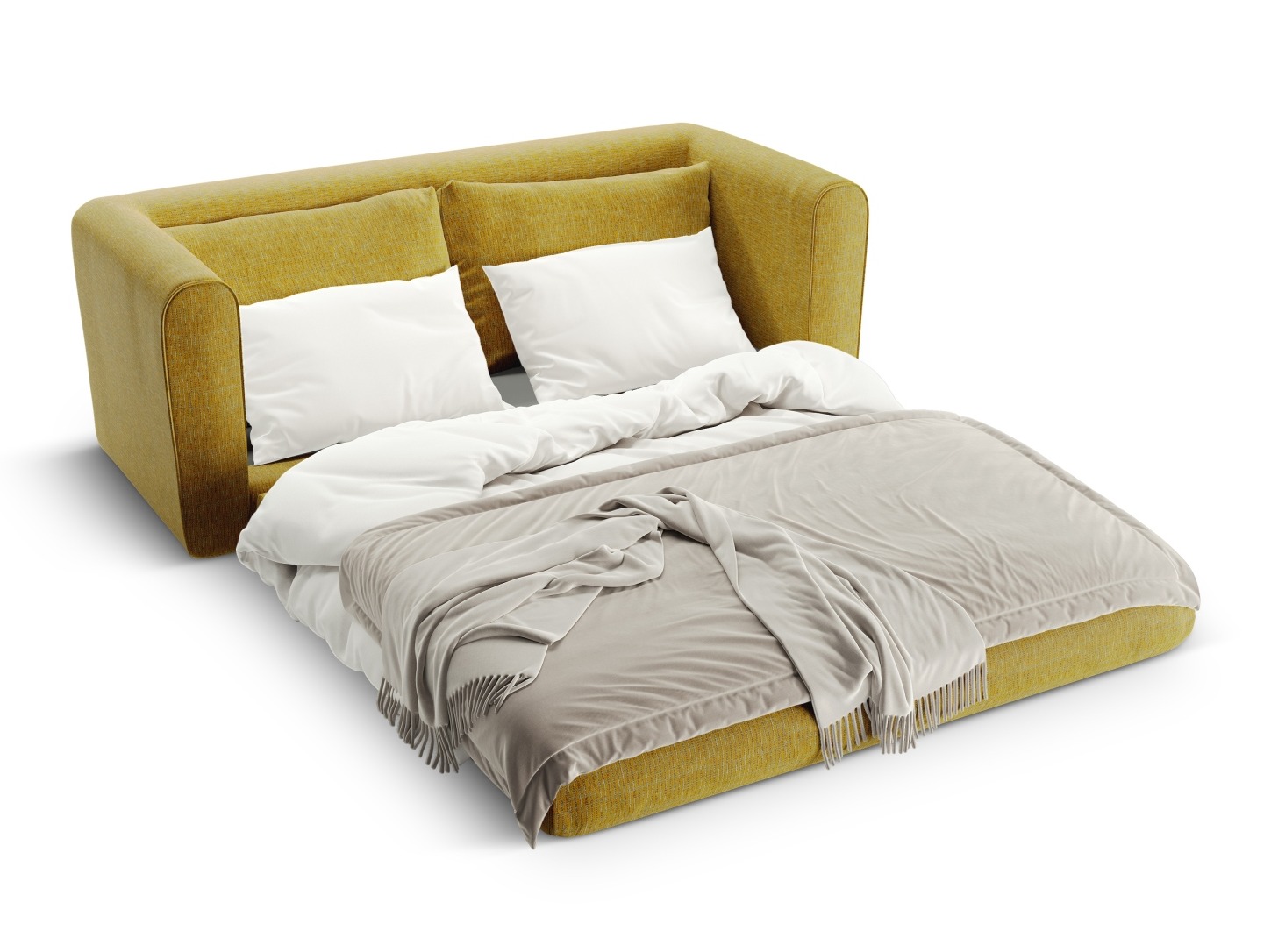 Dīvāns gulta Beckley 101 (Baltimore Mostaza)