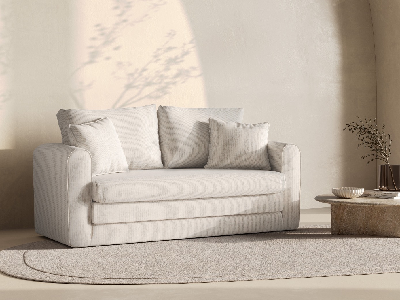 Dīvāns gulta Beckley 101 (Baltimore Sand)