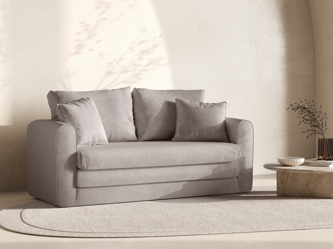 Dīvāns gulta Beckley 101 (Coral 50)