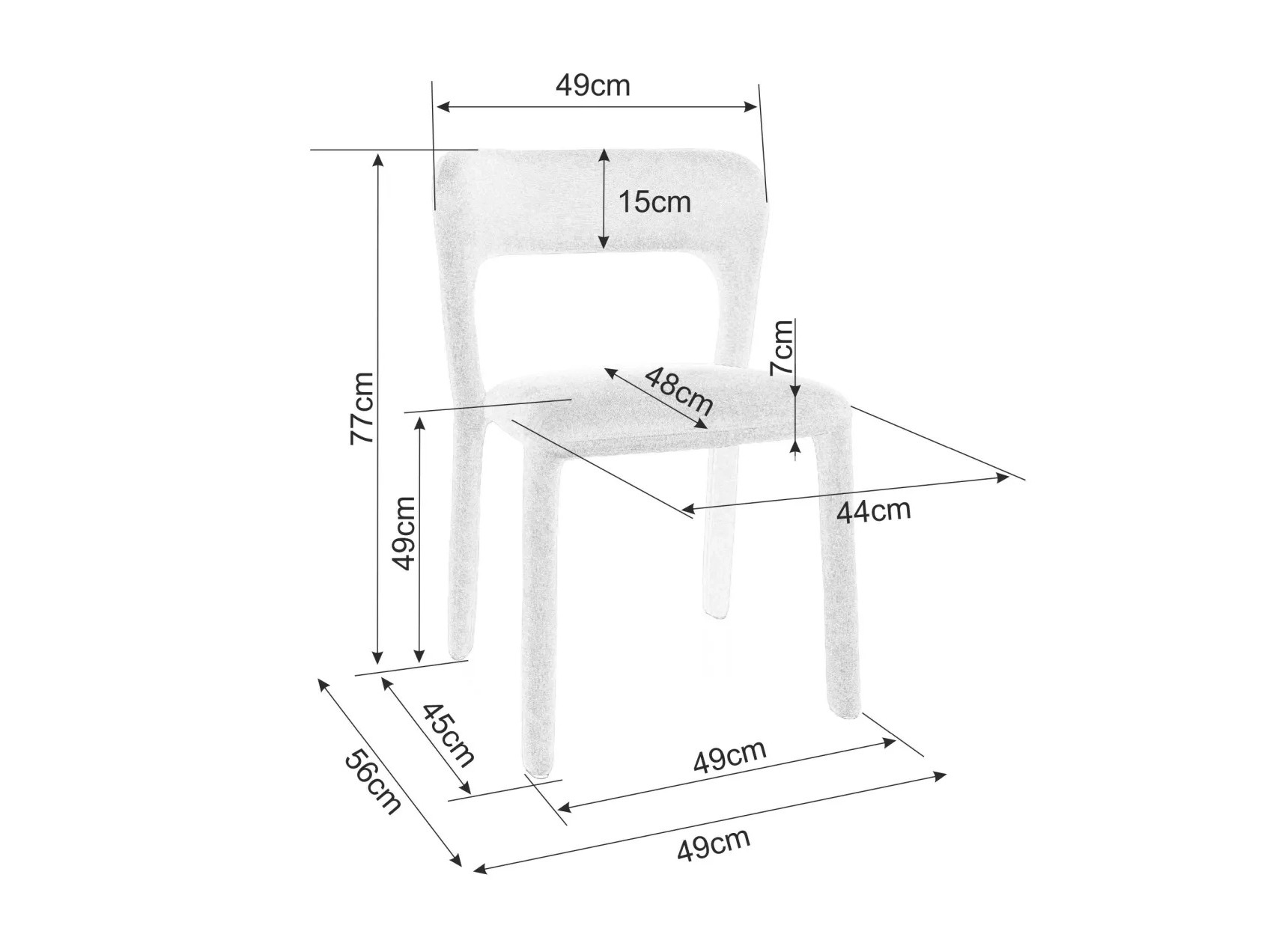 Krēsls Detroit 784 (Dzeltens)