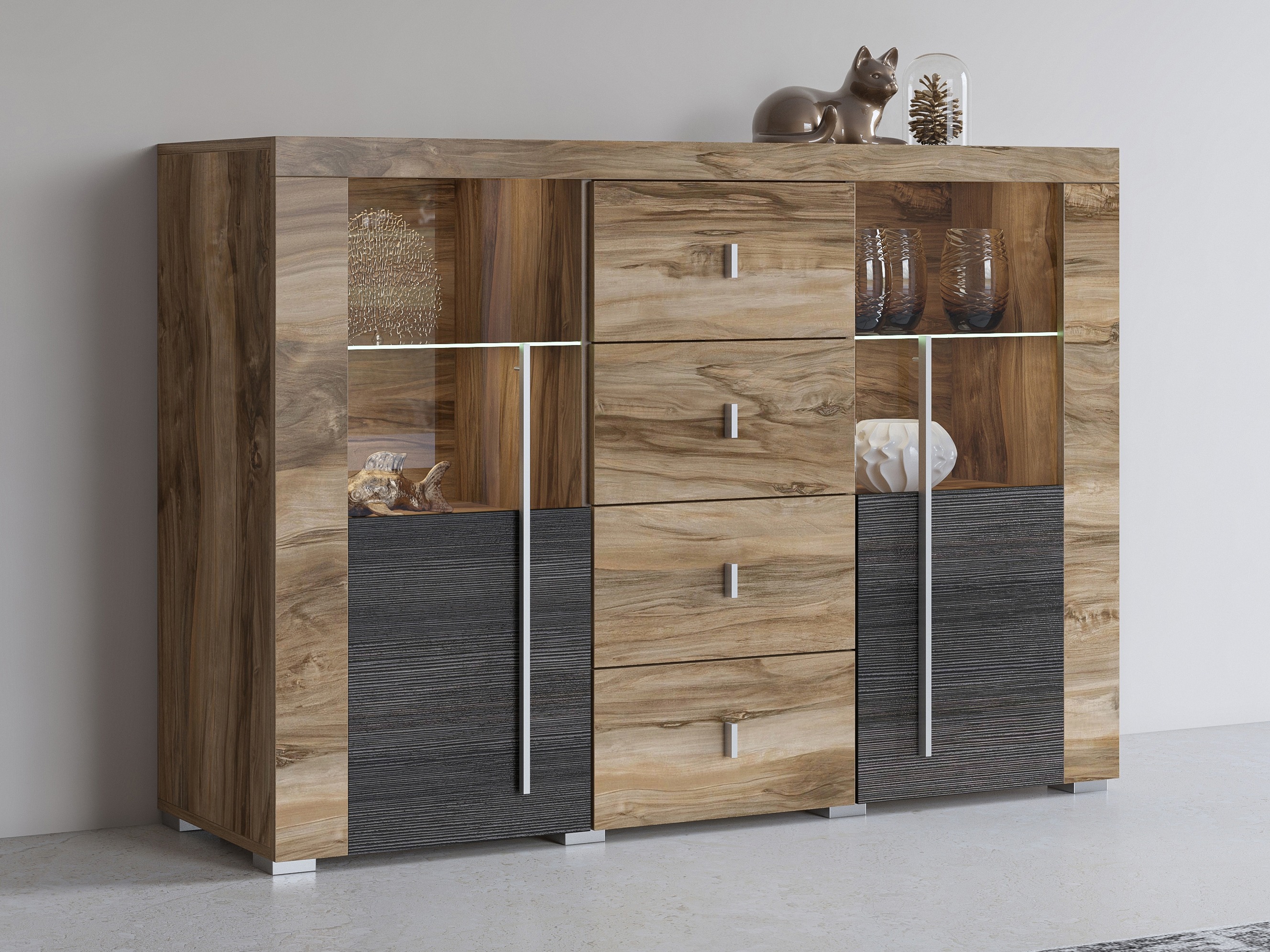 Kumode Sorciro 109 (Rieksts + Tumšs ozols)