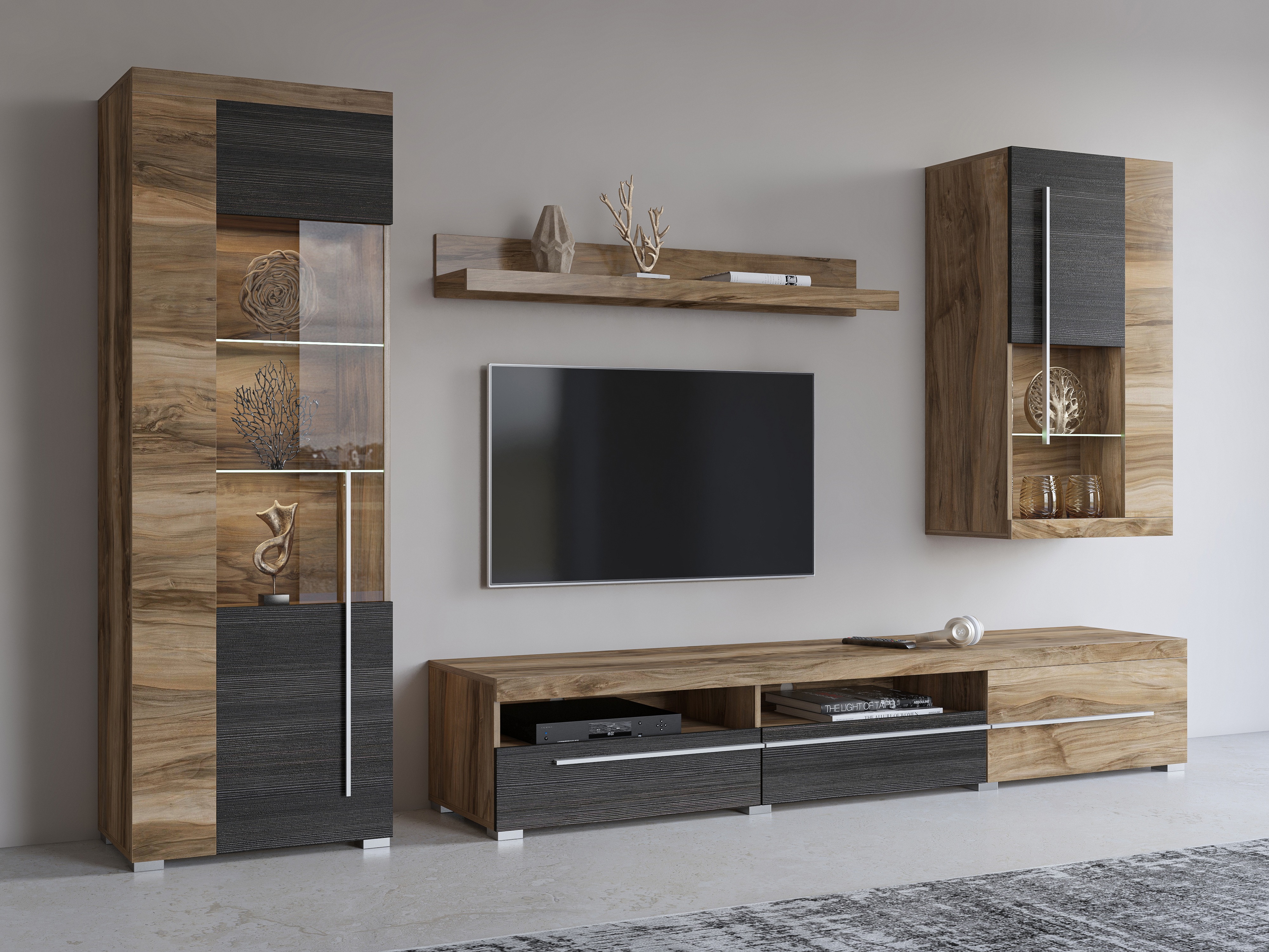 Plaukts Sorciro 104 (Rieksts + Tumšs ozols)