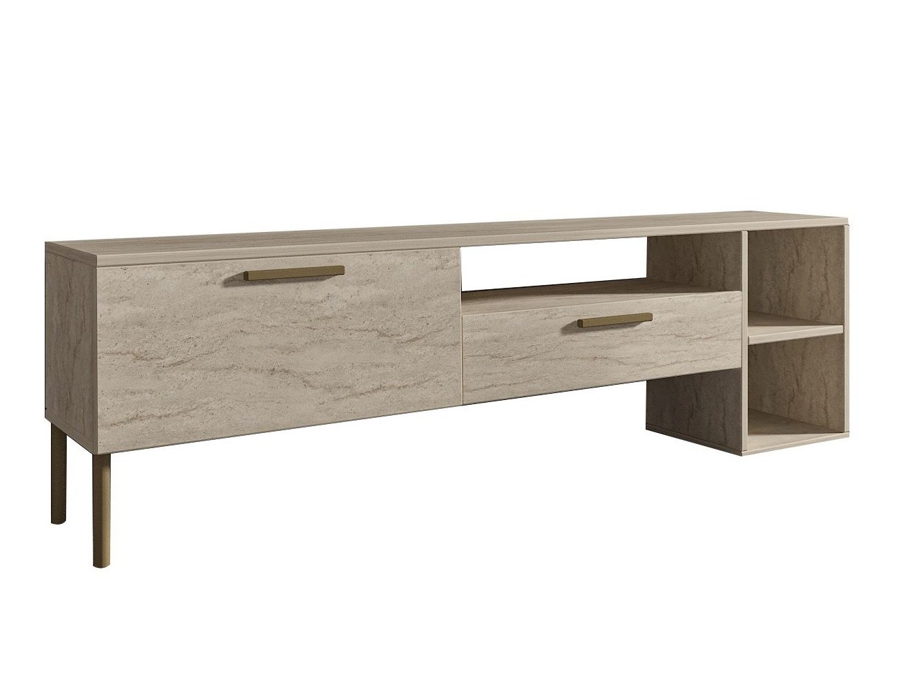 TV galds Kailua 2579 (Gaišs Travertine)
