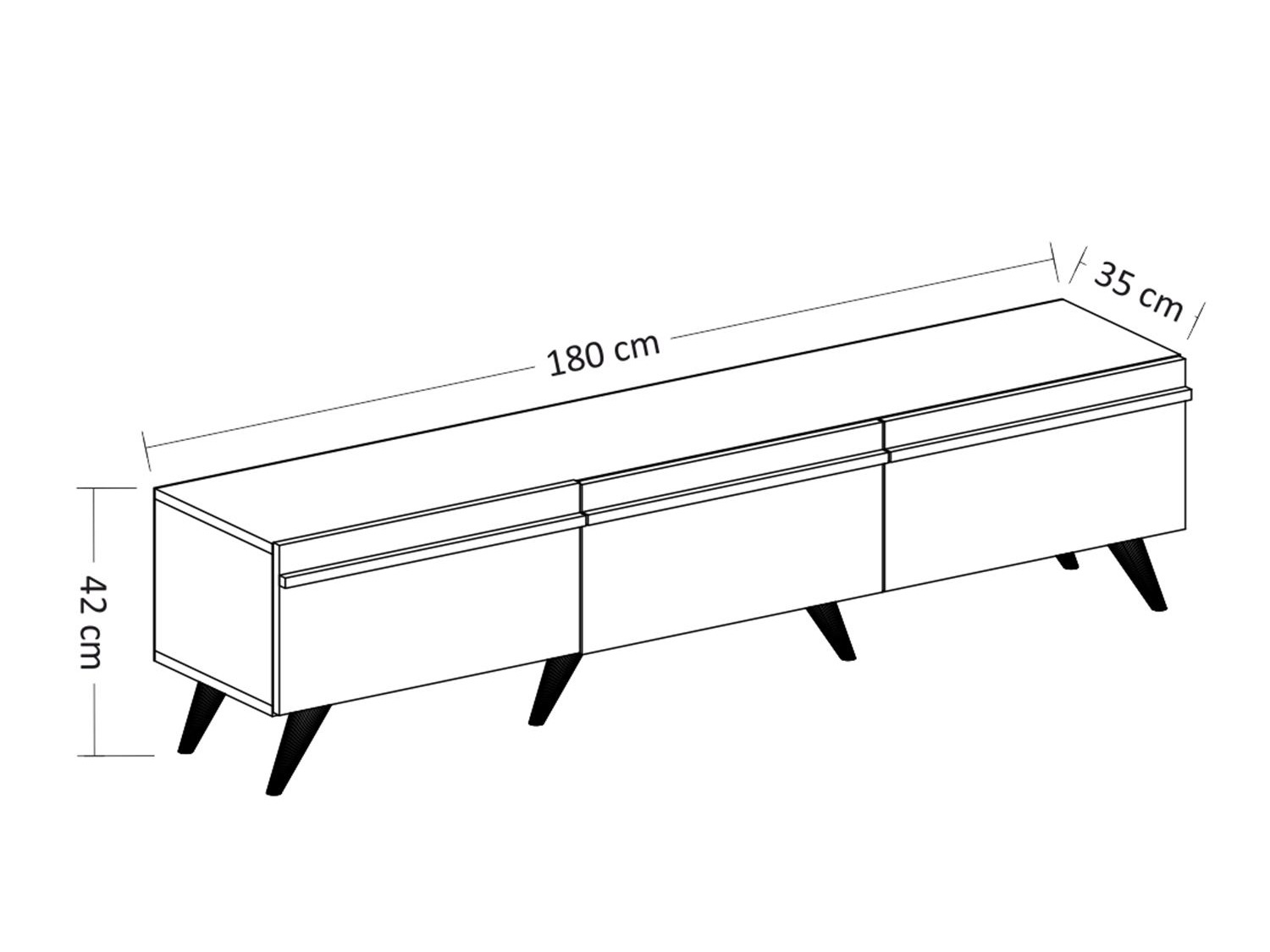 TV galds Kailua 952 (Gaišs Travertine + Melns)
