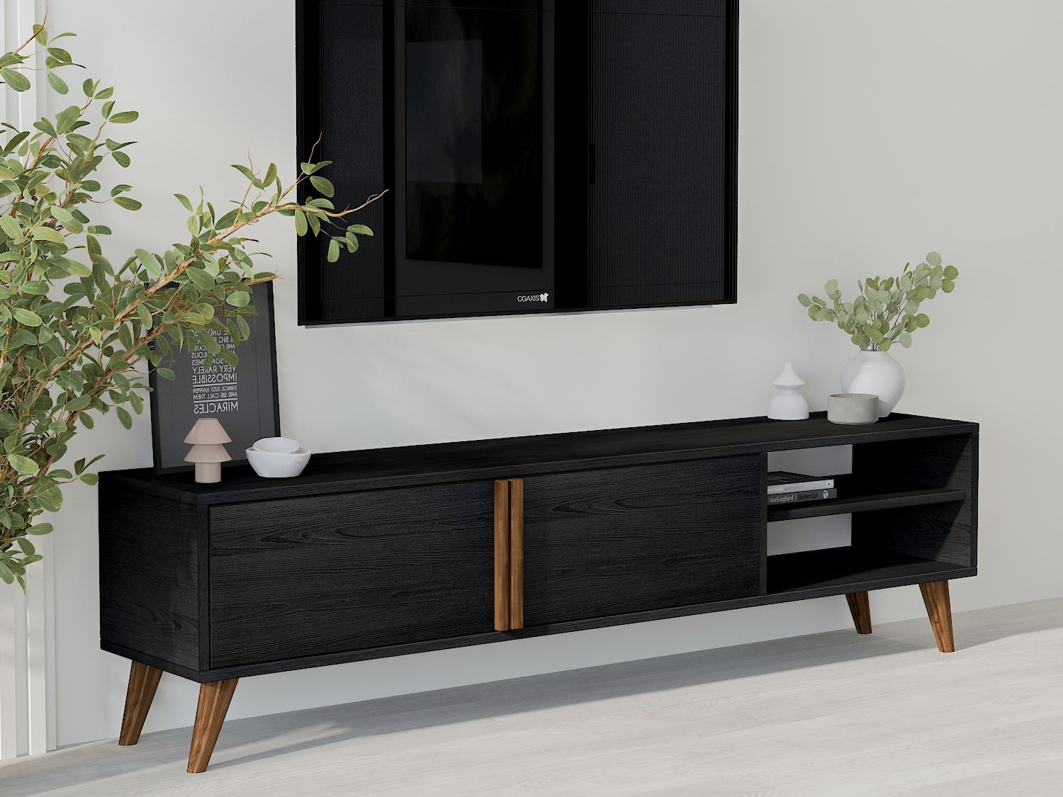 ТВ тумба Kailua 2576 (Чёрный)