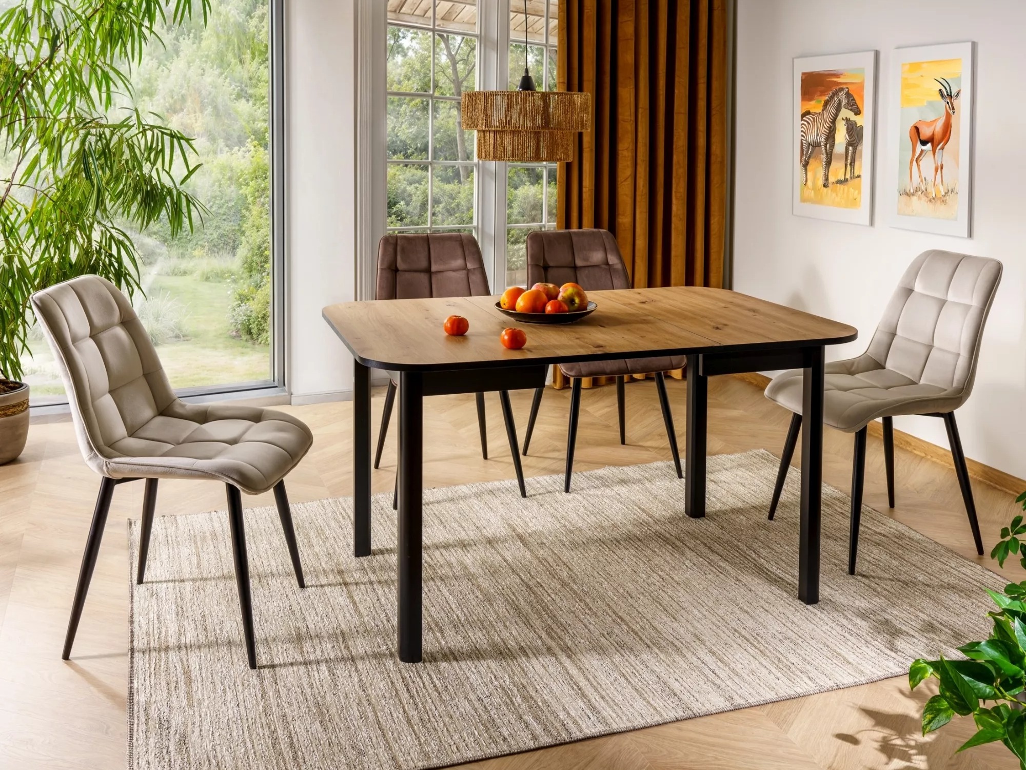 Cтол Detroit 791 (Artisan дуб + Чёрный)