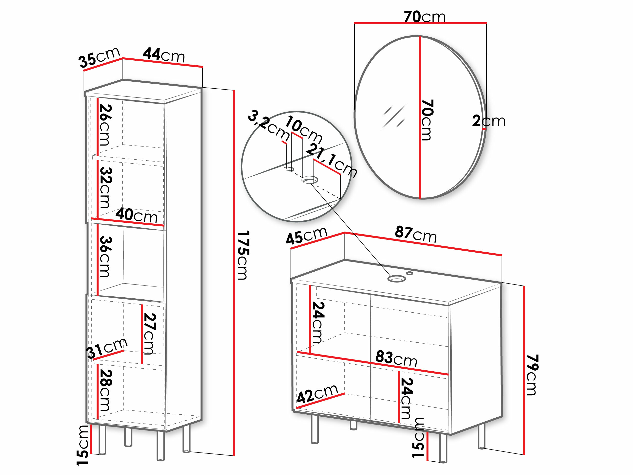 Набор для ванной комнаты Virdomi 111 (Кашемир)