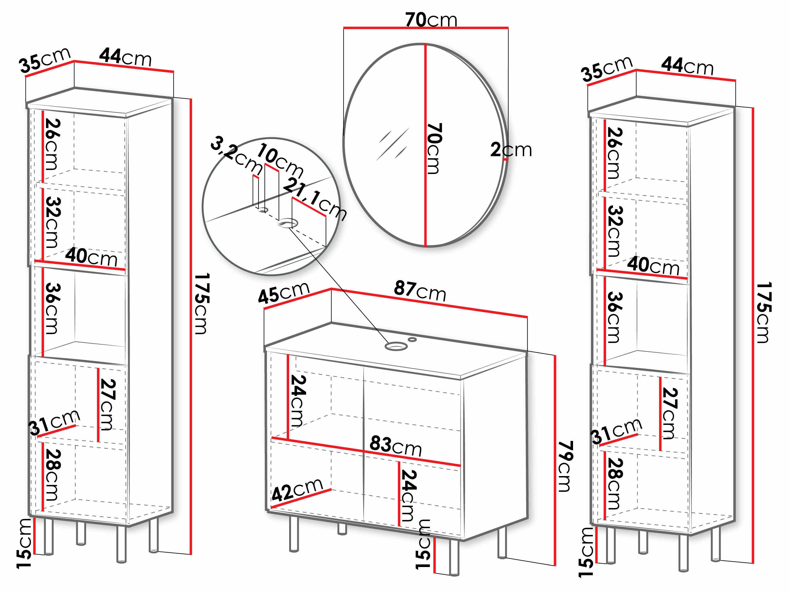 Набор для ванной комнаты Virdomi 114 (Кашемир)