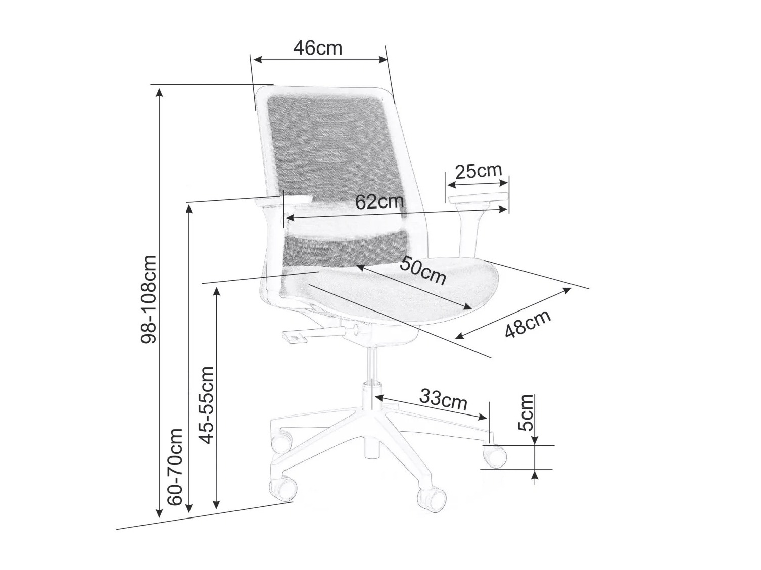Офисный стул Detroit 789 (Чёрный)