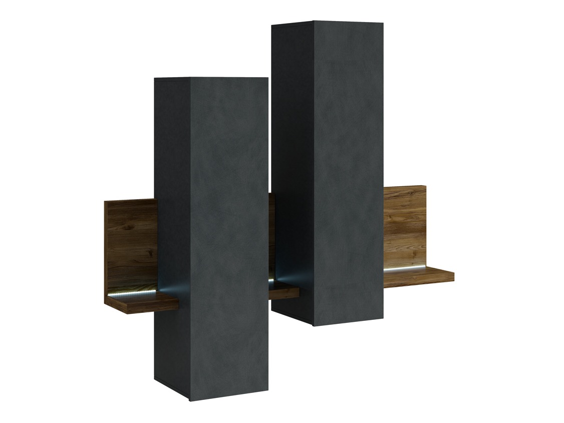 Piekarams skapītis Lutiva 101 (Matera pelēks + Tumšā egle)