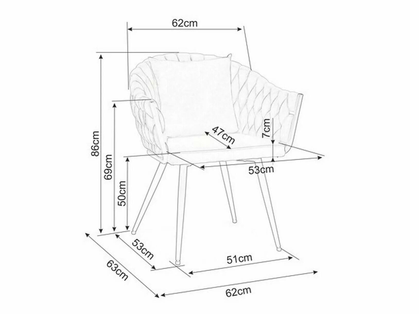 Стул Detroit 228 (Бежевый)