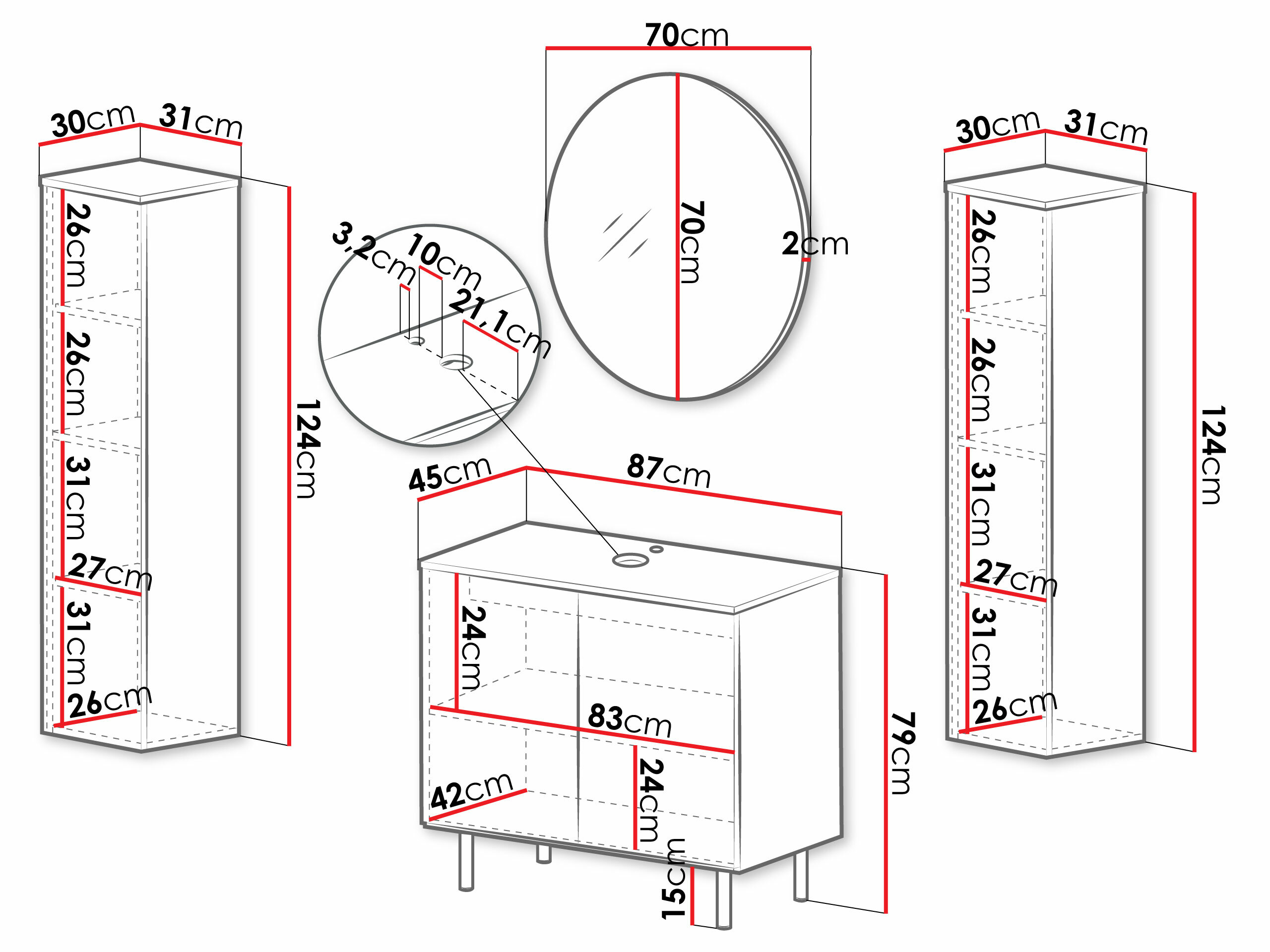 Vannas komplekts Virdomi 112 (Kašmirs)