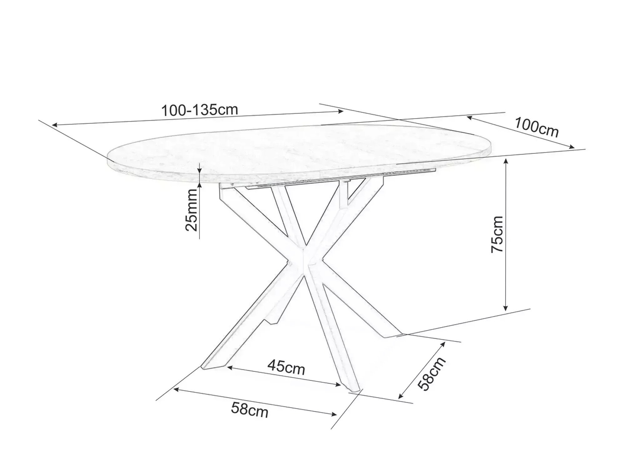 Galds Detroit 792 (Balts marmors)