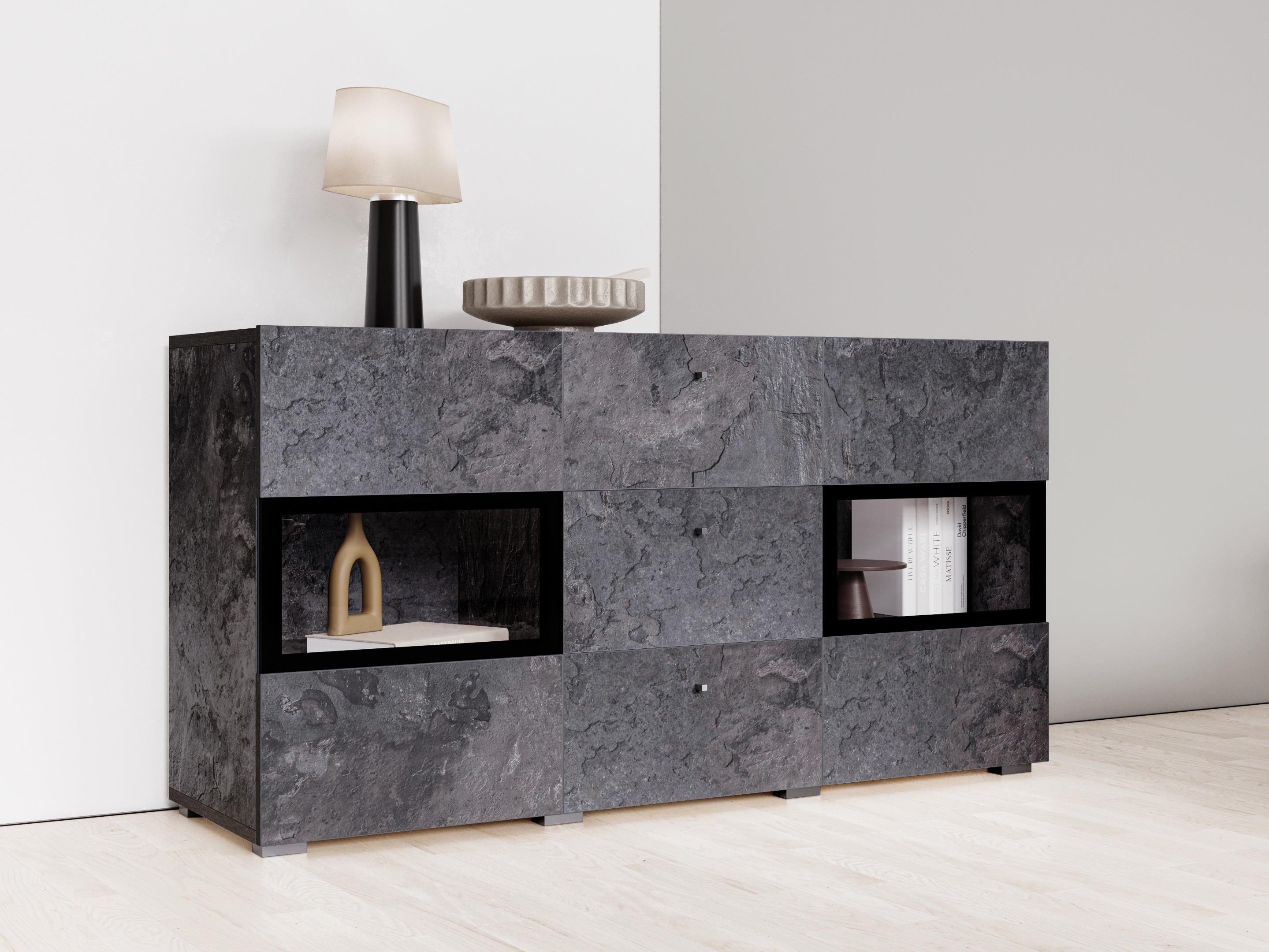 Kомод Serodeu 101 (Темный бетон)