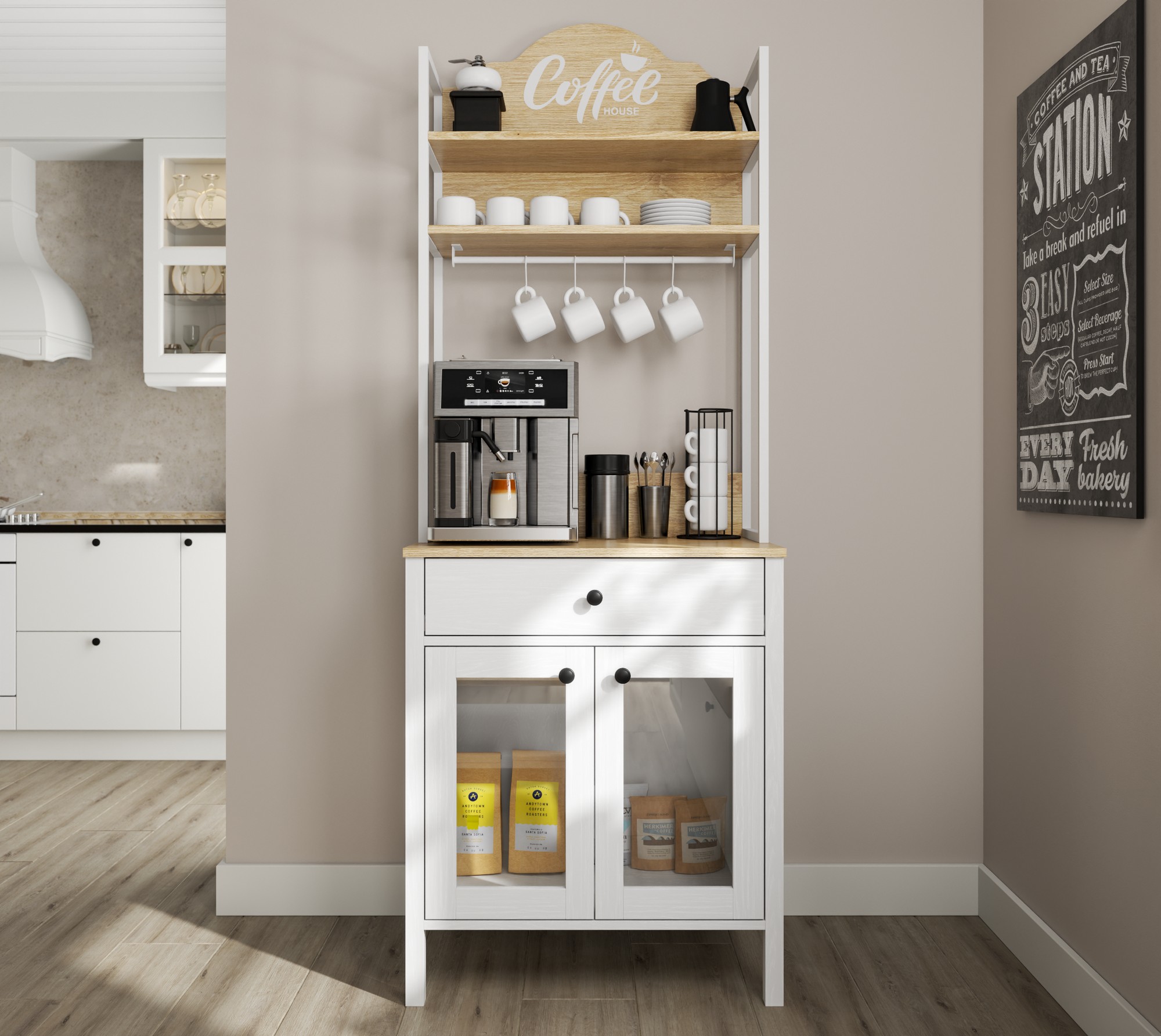 Многофункциональная мебель Ophfela 147 (Белый)