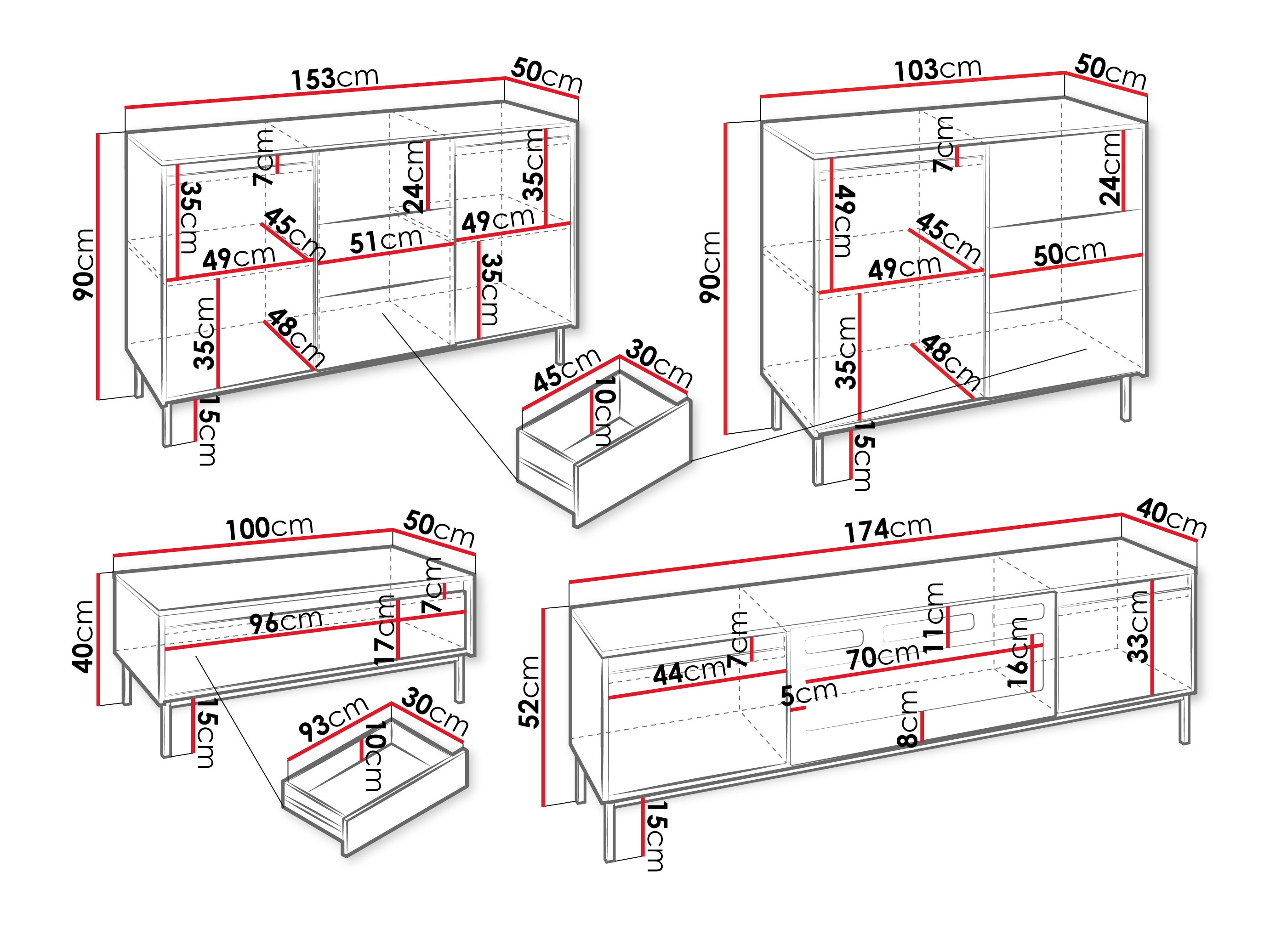 Набор для гостиной Comfivo Delruva 109 (Чёрный)
