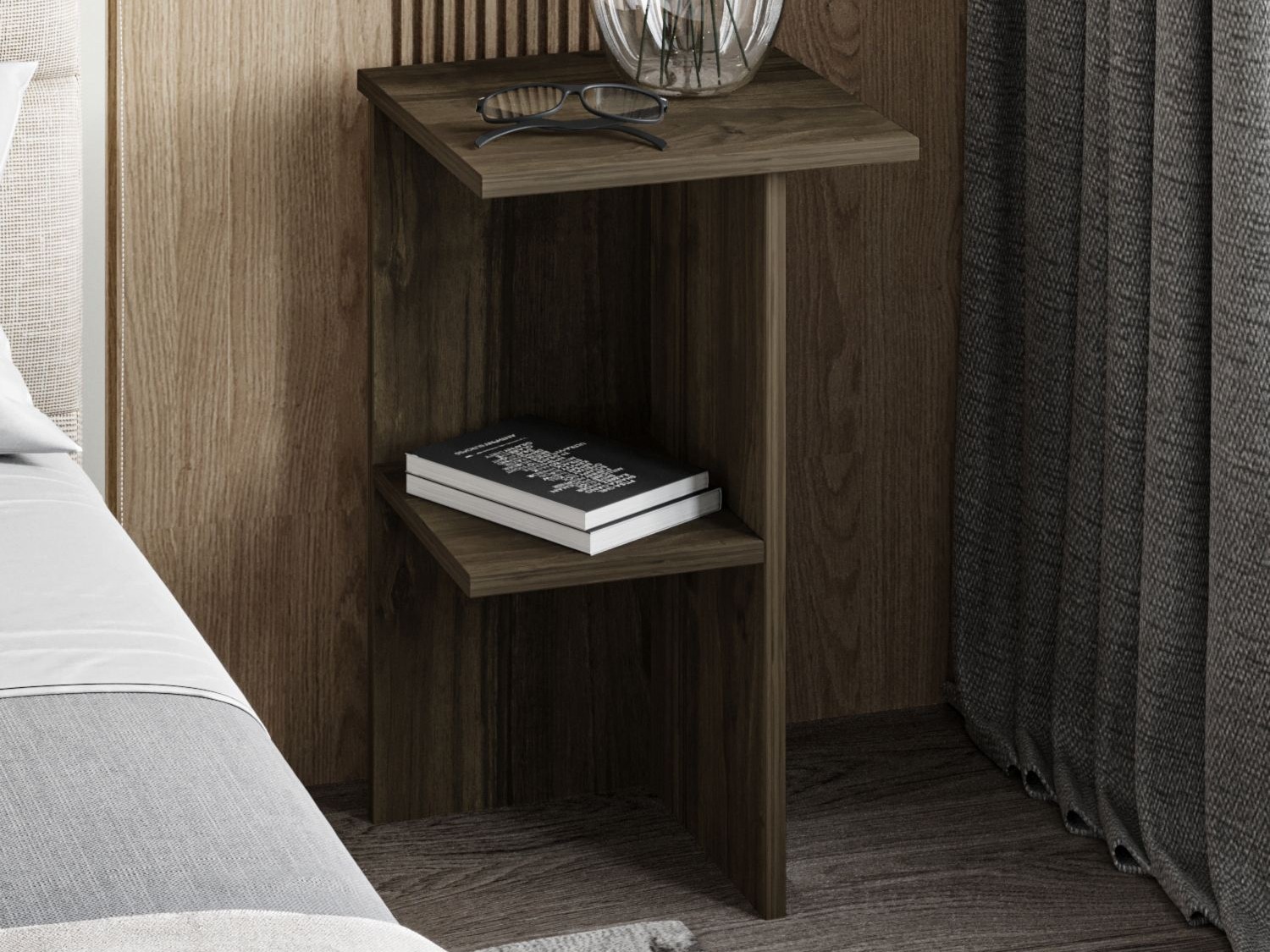 Прикроватная тумбочка Kailua 2580 (Грецкий орех)