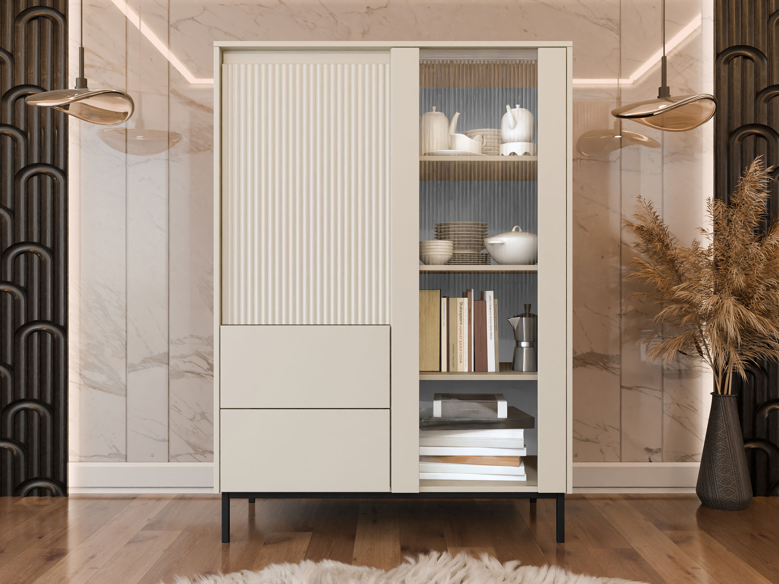 Стеллаж Comfivo Delruva 108 (Кашемир)