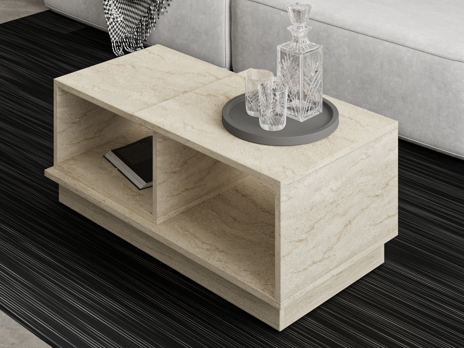 Журнальный столик Kailua 2582 (Светлый Travertine)