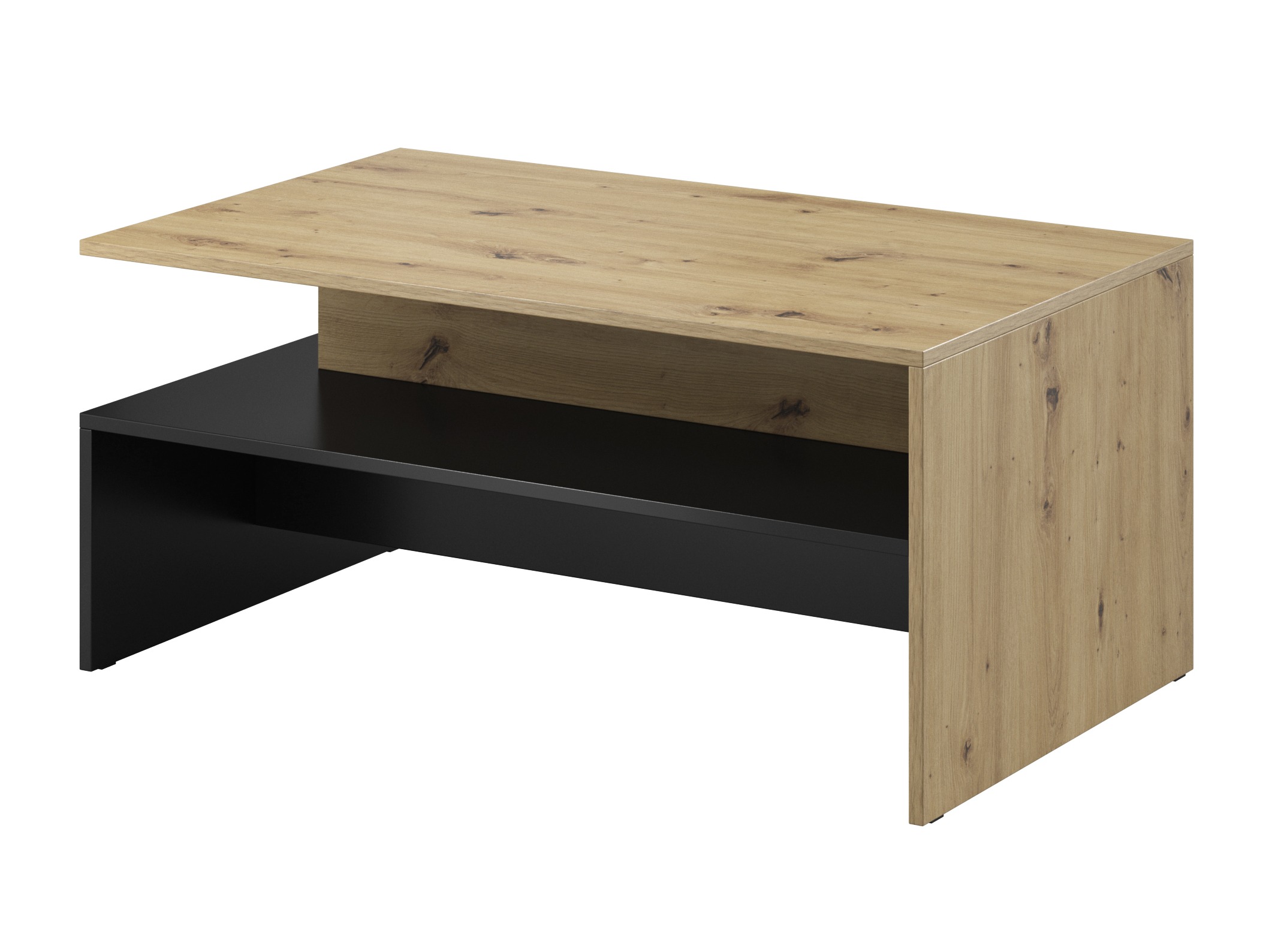 Журнальный столик Serodeu 103 (Artisan дуб + Матовый черный)