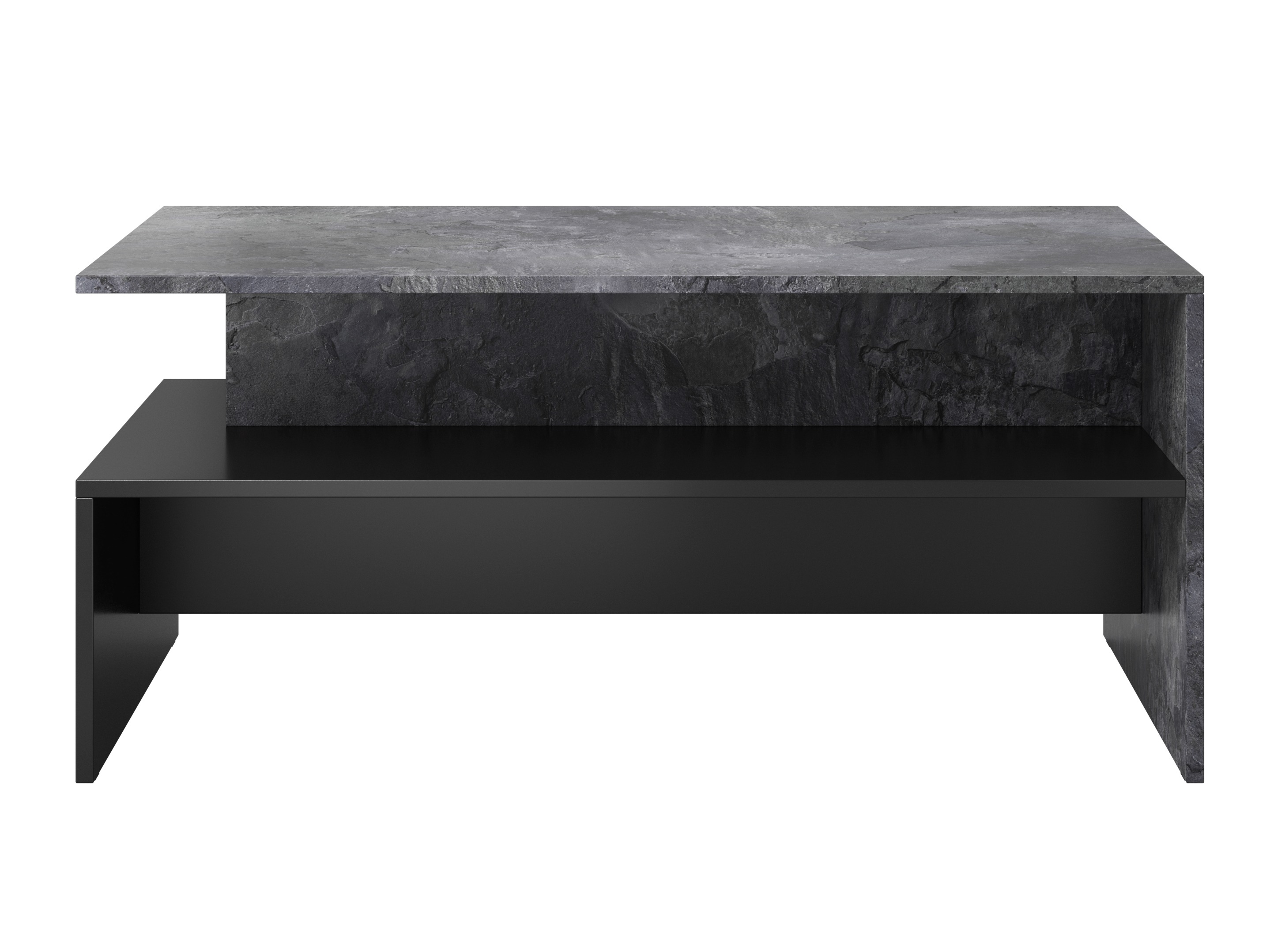 Журнальный столик Serodeu 103 (Темный бетон + Чёрный)