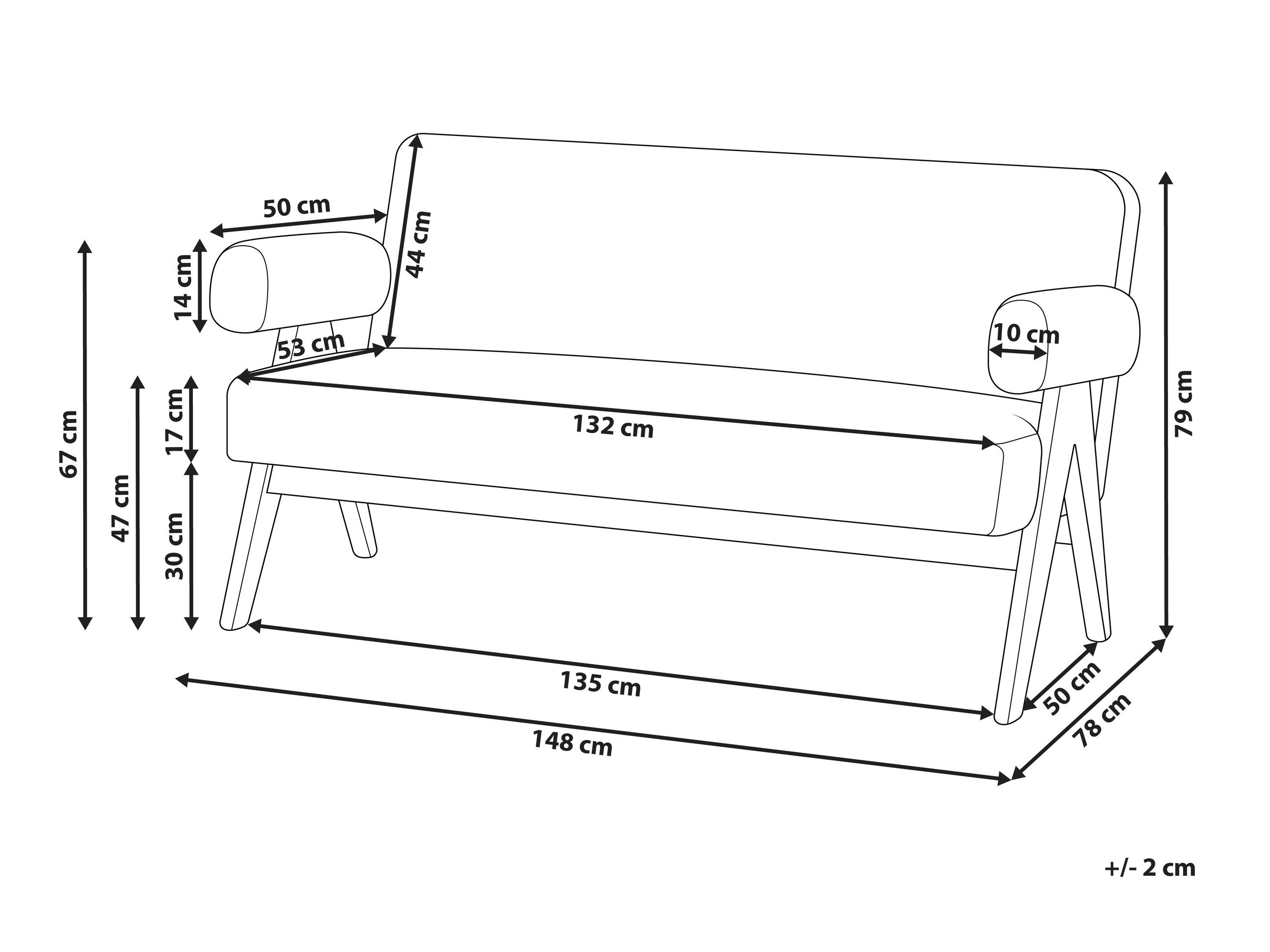 Mīkstais sols Berwyn 2713 (Balts + Tumšs koks)
