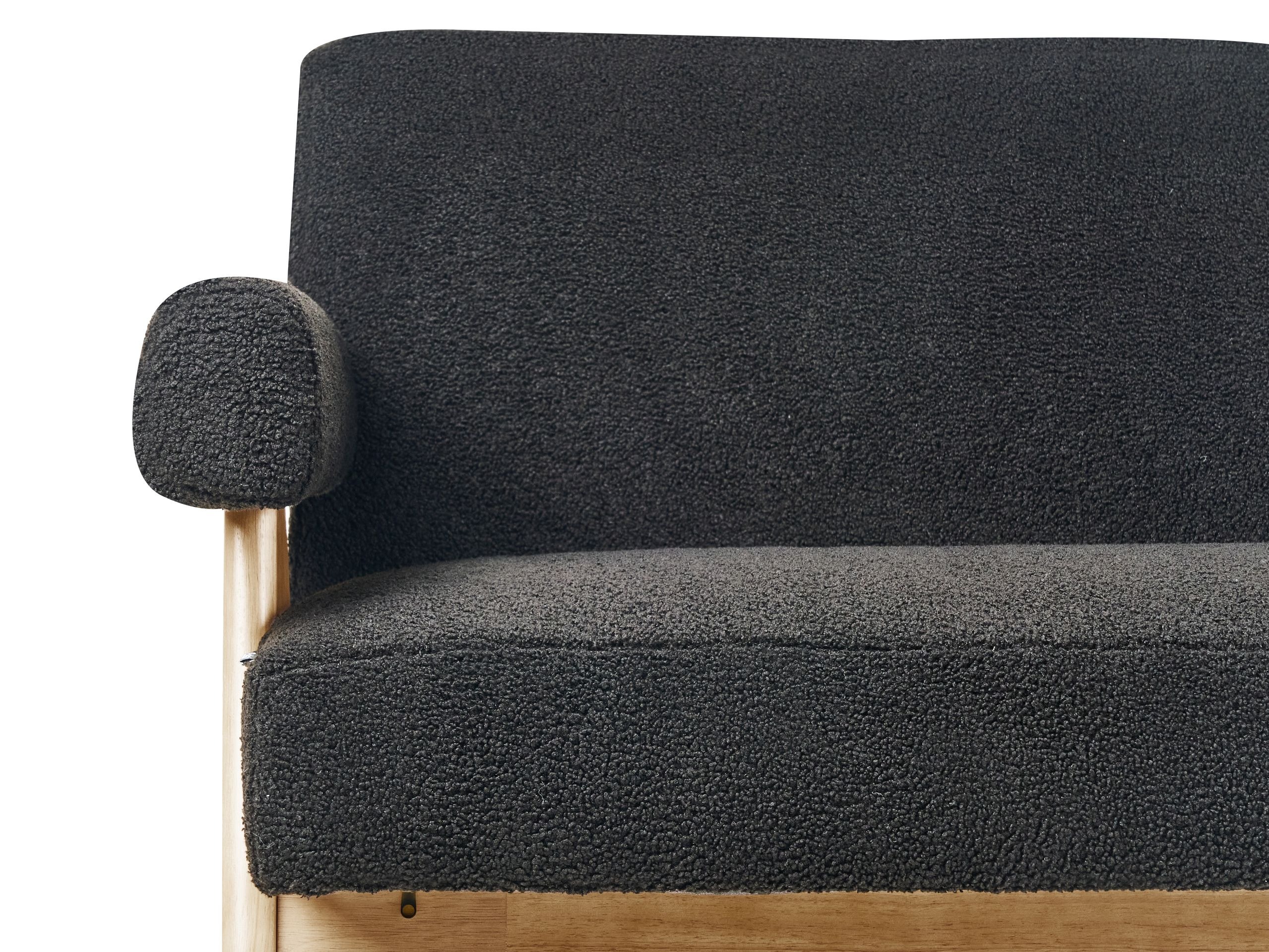 Mīkstais sols Berwyn 2713 (Melns + Gaišs koks)